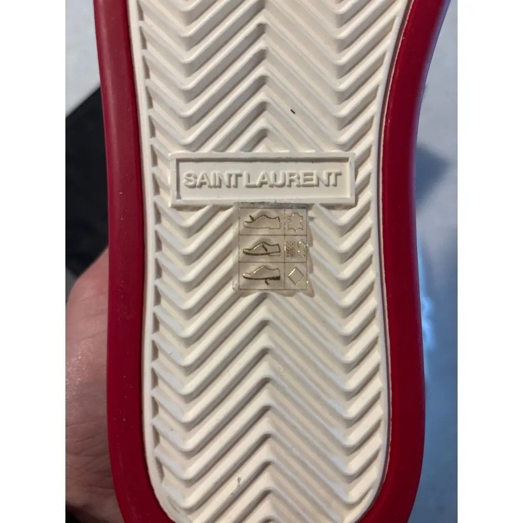 Saint Laurent Paris oc11z0126 807705 SL/61 Low-Top Sneakers in Smooth Leather Size US 6 / EU 39 - 9 Thumbnail