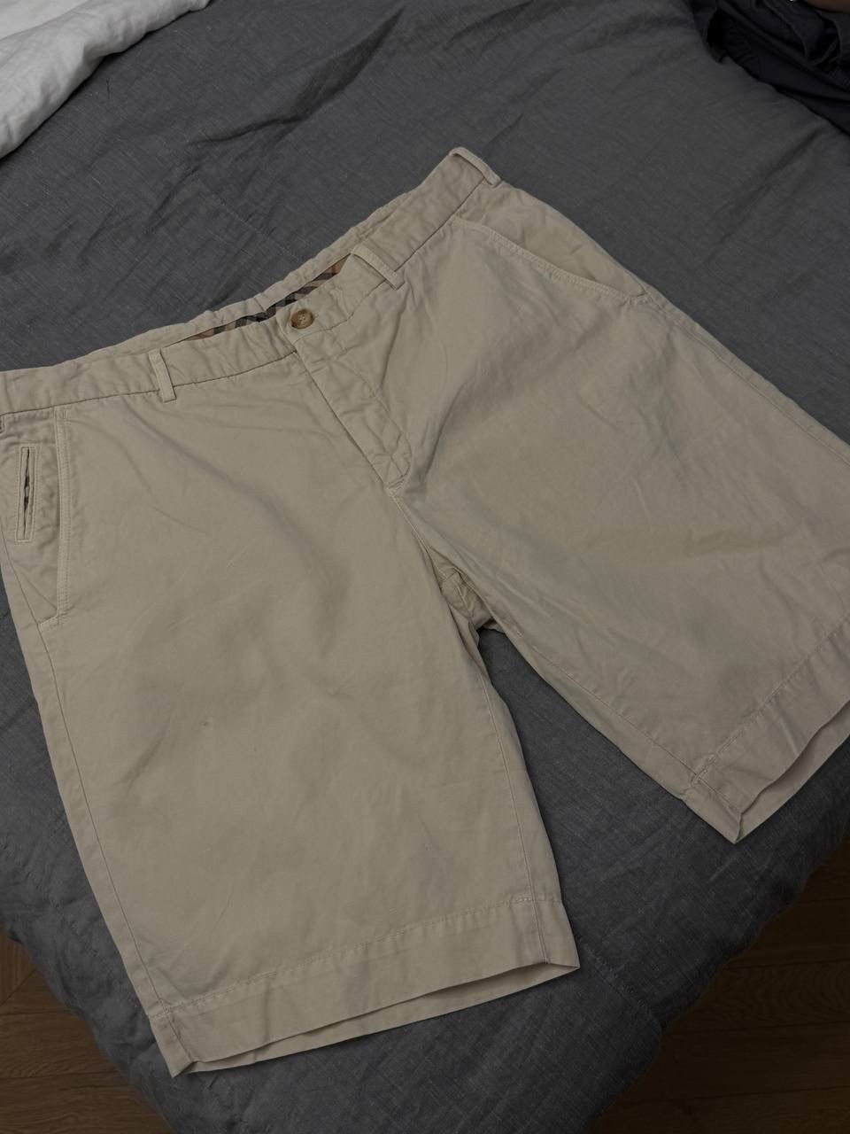 Burberry Burberry London Slim Fit Shorts – Classic Beige Size US 35 - 2 Thumbnail