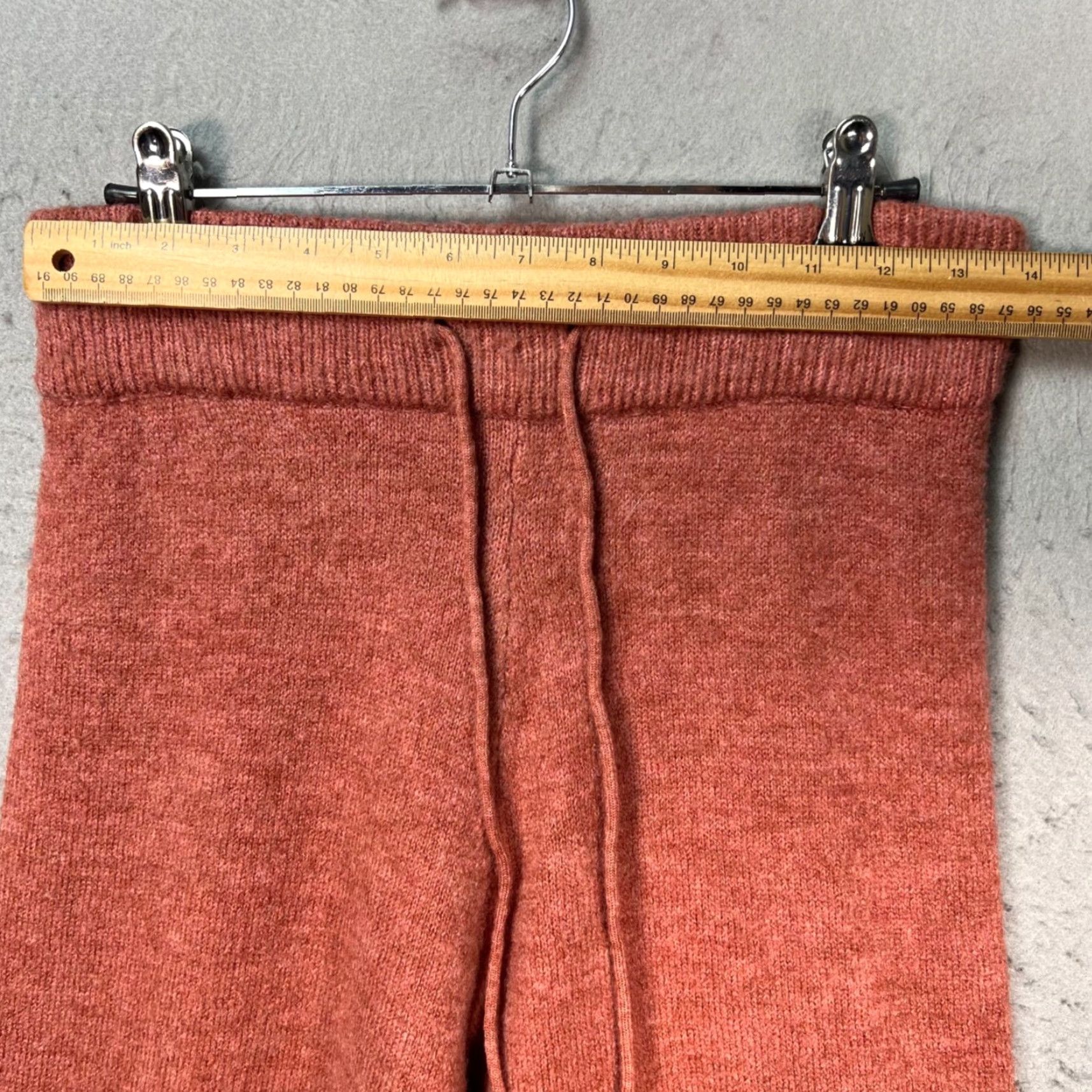Zara Zara Womens Medium Red Knit Jogger Knit Sweatpants Acrylic Blend Pants Womens M Red Jogger knit Size 32" / US 10 / IT 46 - 5 Thumbnail