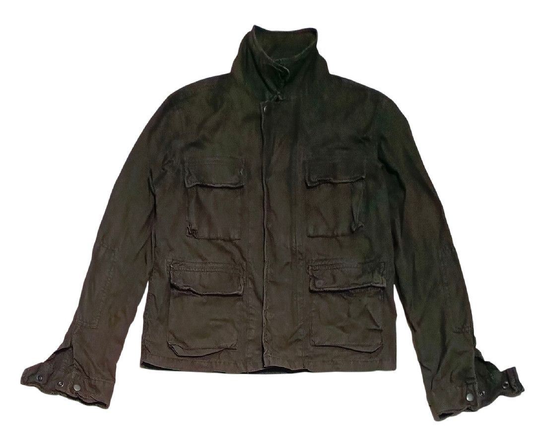 Beams Plus Vintage 🇯🇵Beams Army Cargo Cable Cropped Jacket Big Zipper Size US M / EU 48-50 / 2 - 1 Thumbnail