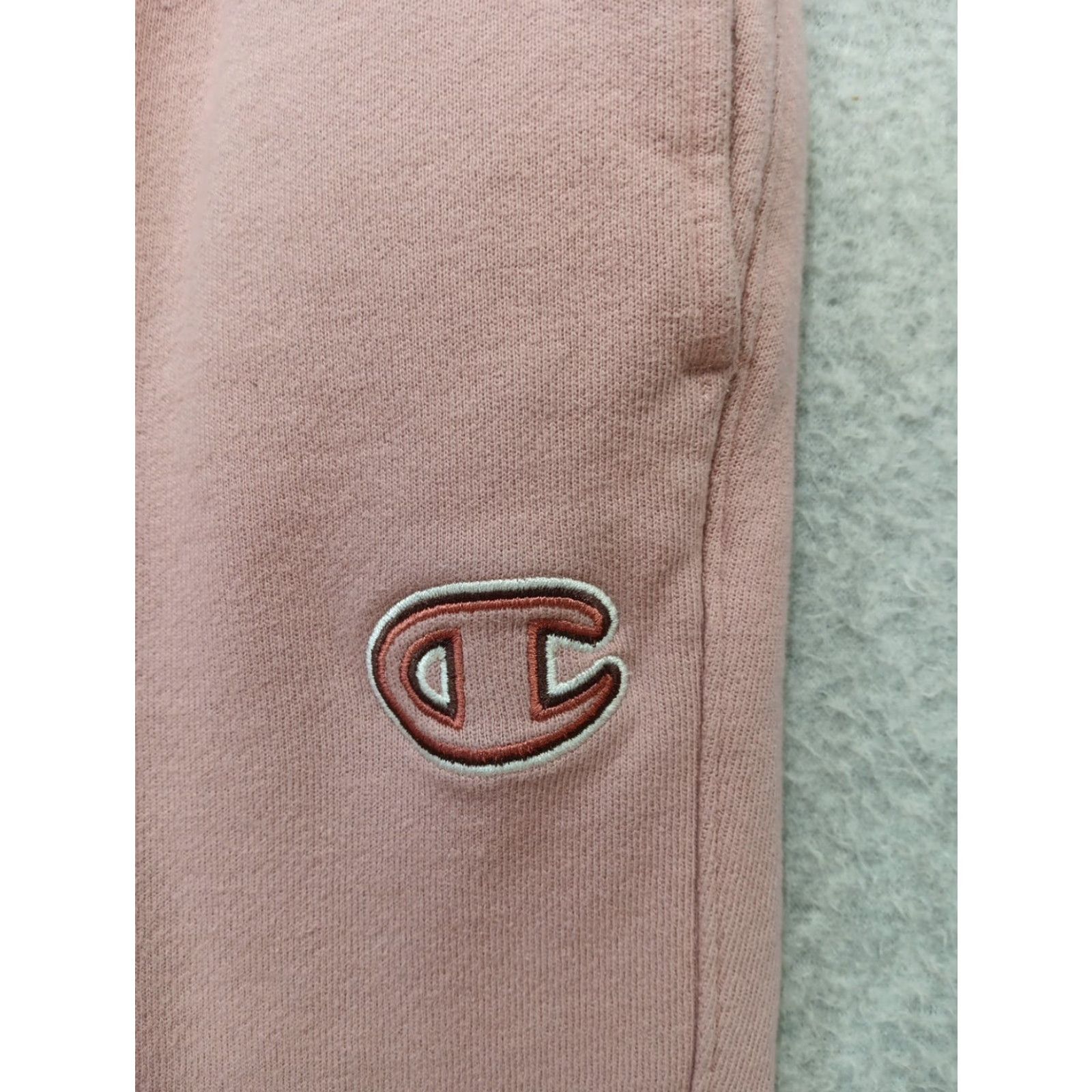 Champion VTG Champion Jogger Wms Large Pink High Waist Reverse Weave Sweatpants 90s Y2K Athleisure Logo Womens Size 36" / US 14 / IT 50 - 3 Thumbnail