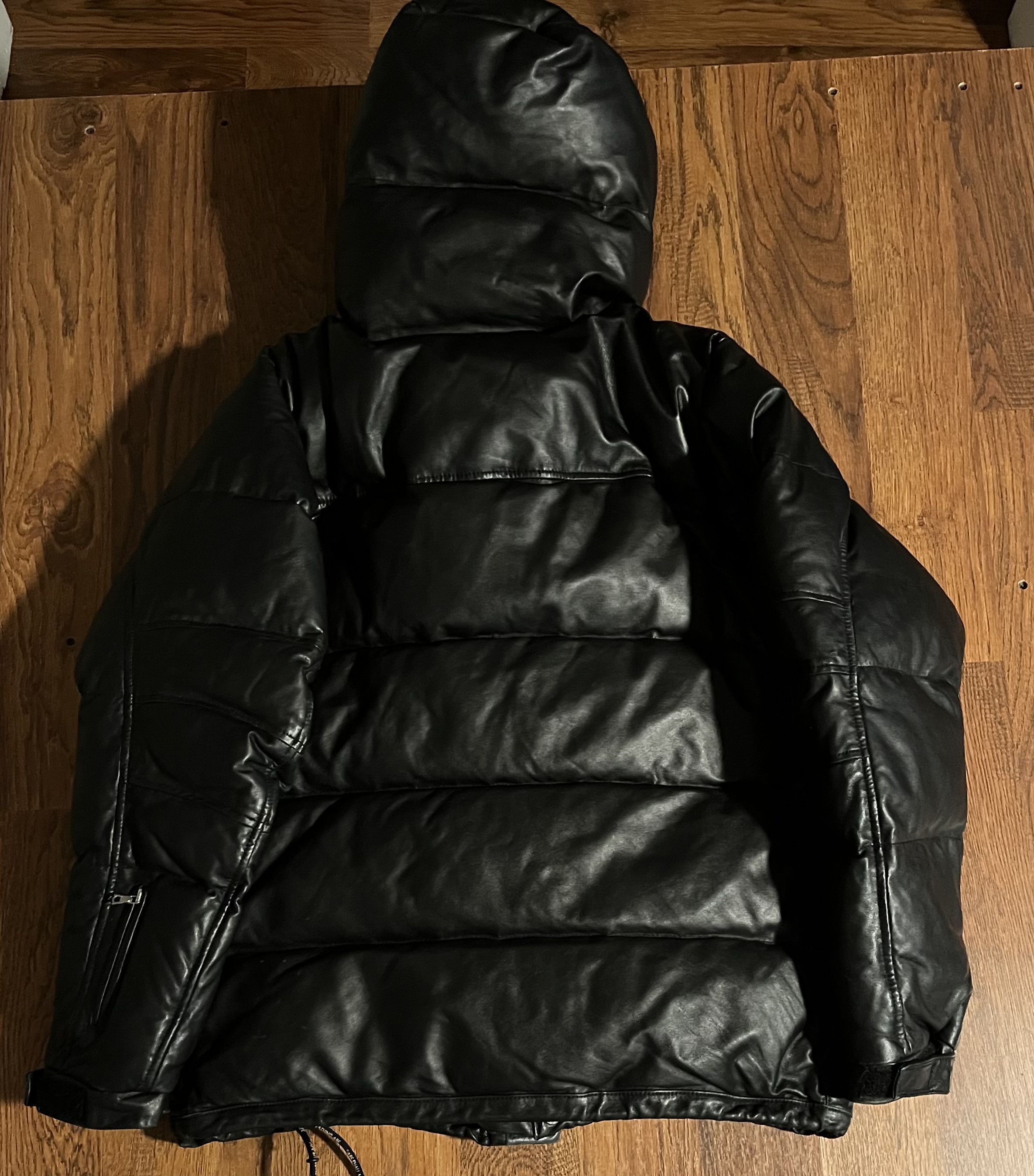 Bape A Bathing Ape BAPE Sheepskin Leather Puffer Jacket Hooded Size US M / EU 48-50 / 2 - 2 Thumbnail
