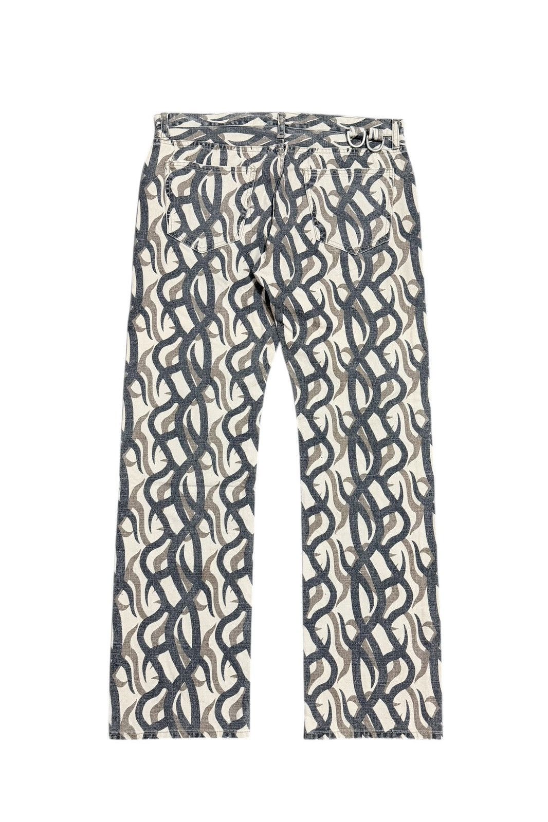 If Six Was Nine Vtg🔥Gogmagog Inspired Number Nine Tribal Camo Denim Size US 36 / EU 52 - 2 Thumbnail