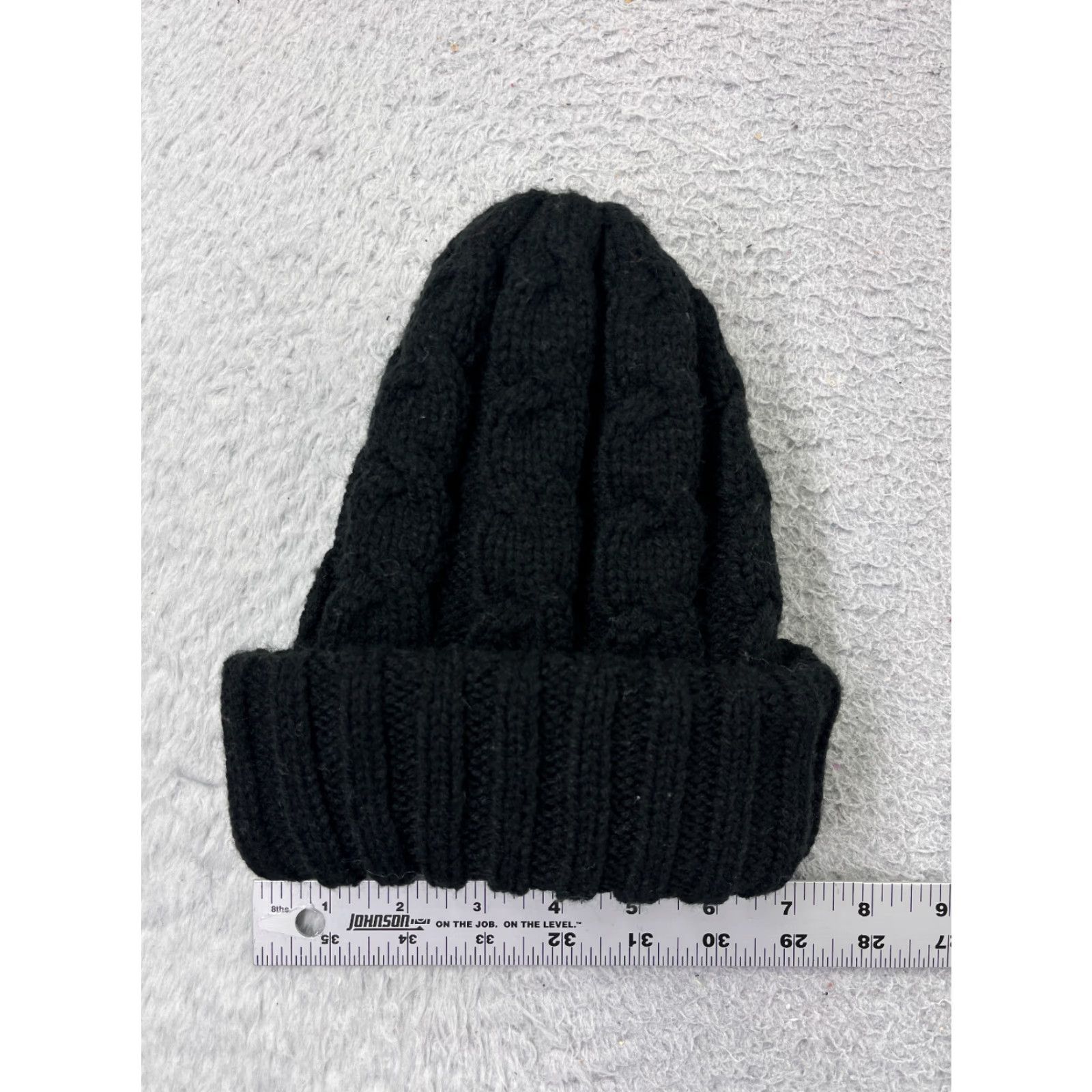 Vintage Berkshire Fashion Inc Beanie Toque Womens One Size Black Cable Knit Acrylic Ski Size ONE SIZE - 3 Thumbnail