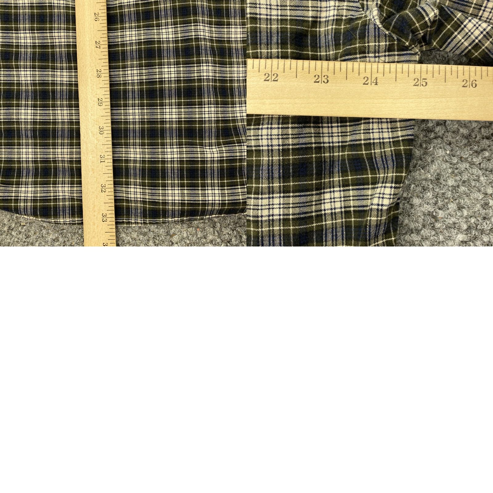 Ralph Lauren Ralph Lauren Men's Shirt Large Green Blue Plaid Cotton Long Sleeve Button-Down Classic Preppy Size US L / EU 52-54 / 3 - 8 Thumbnail