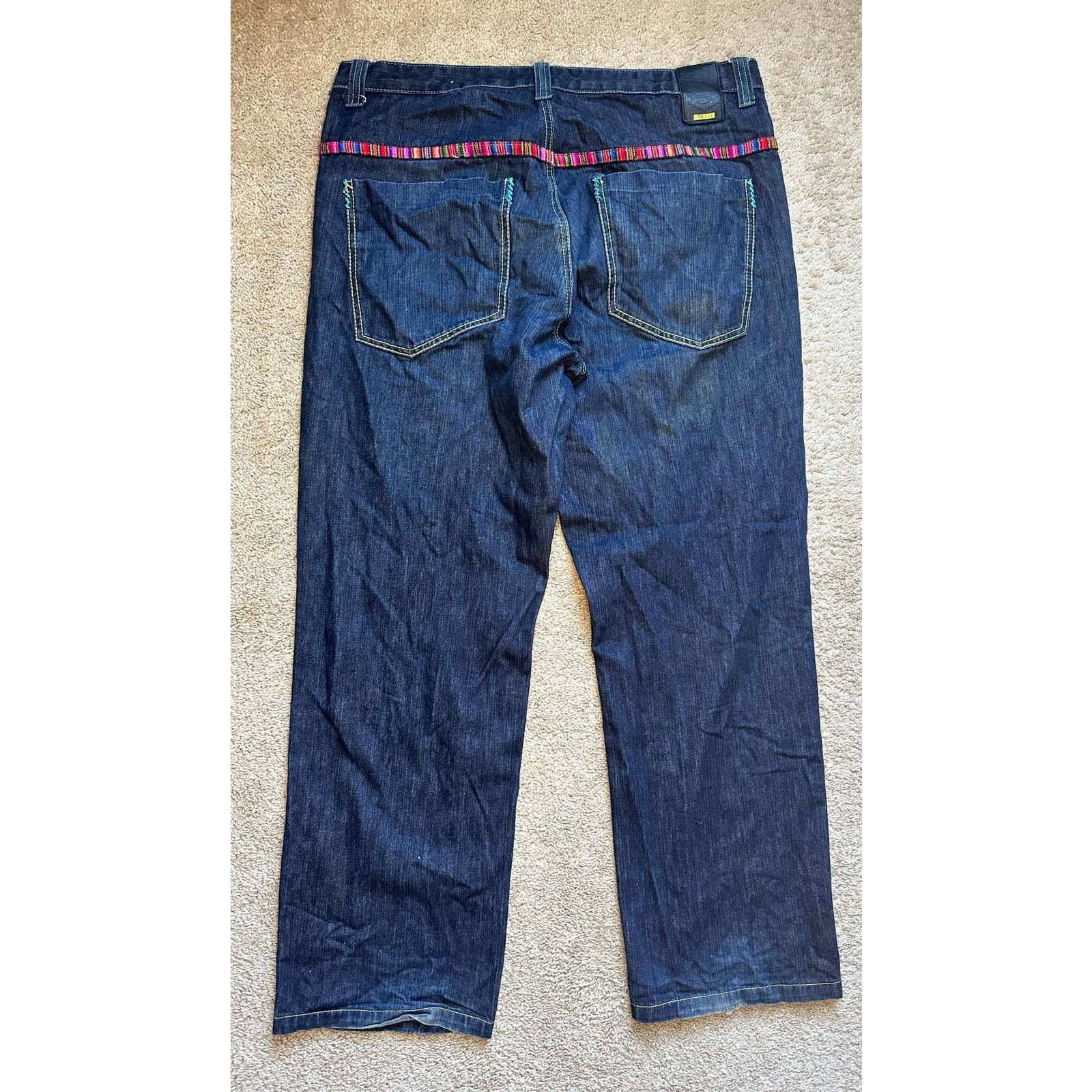 Other Miskeen Originals Embroidered Straight Denim Jeans Blue 38 Size US 38 / EU 54 - 7 Thumbnail