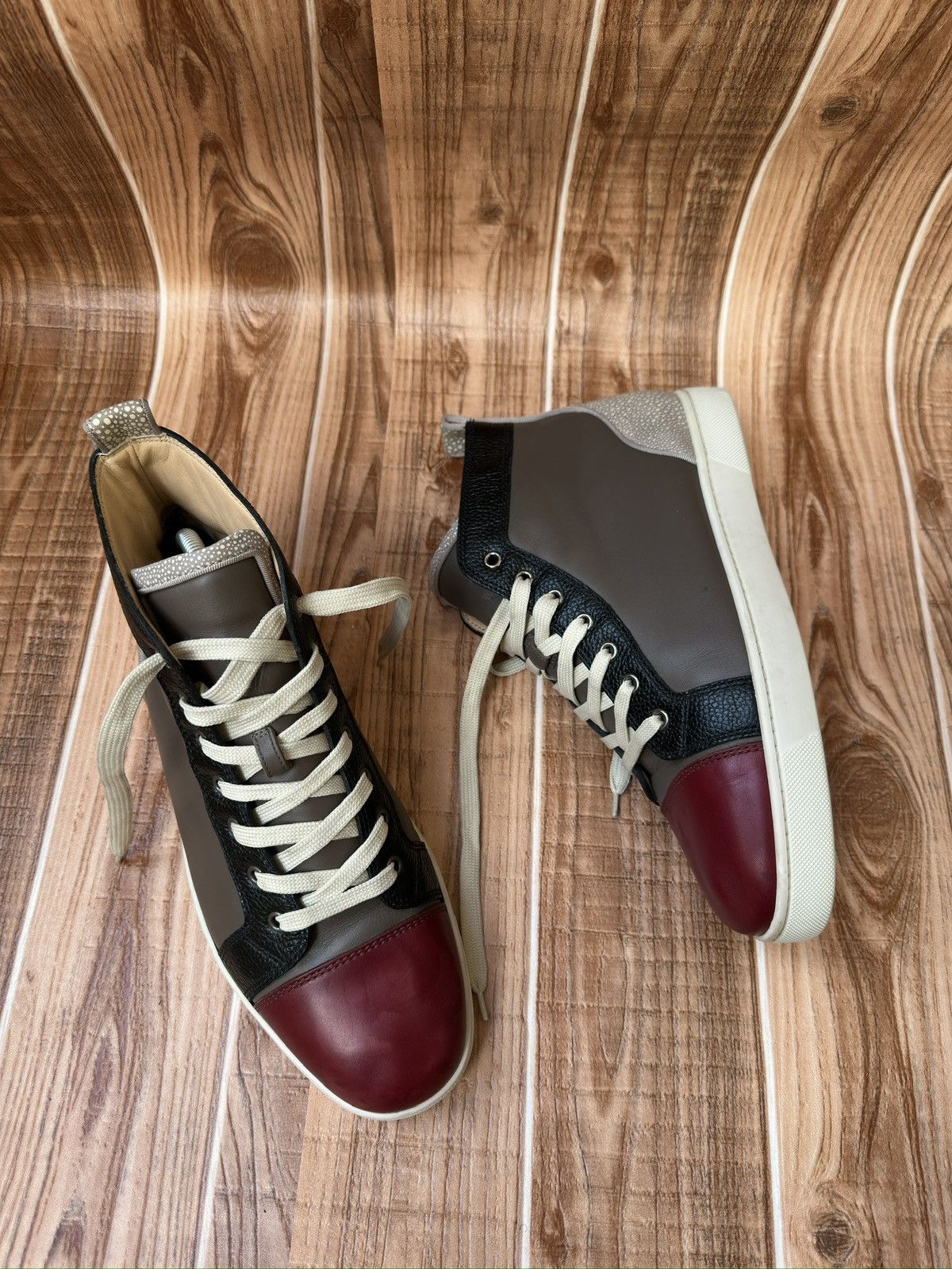 Christian Louboutin Christian Louboutin Orlatto High Brown Burgundy Size US 10 / EU 43 - 10 Thumbnail