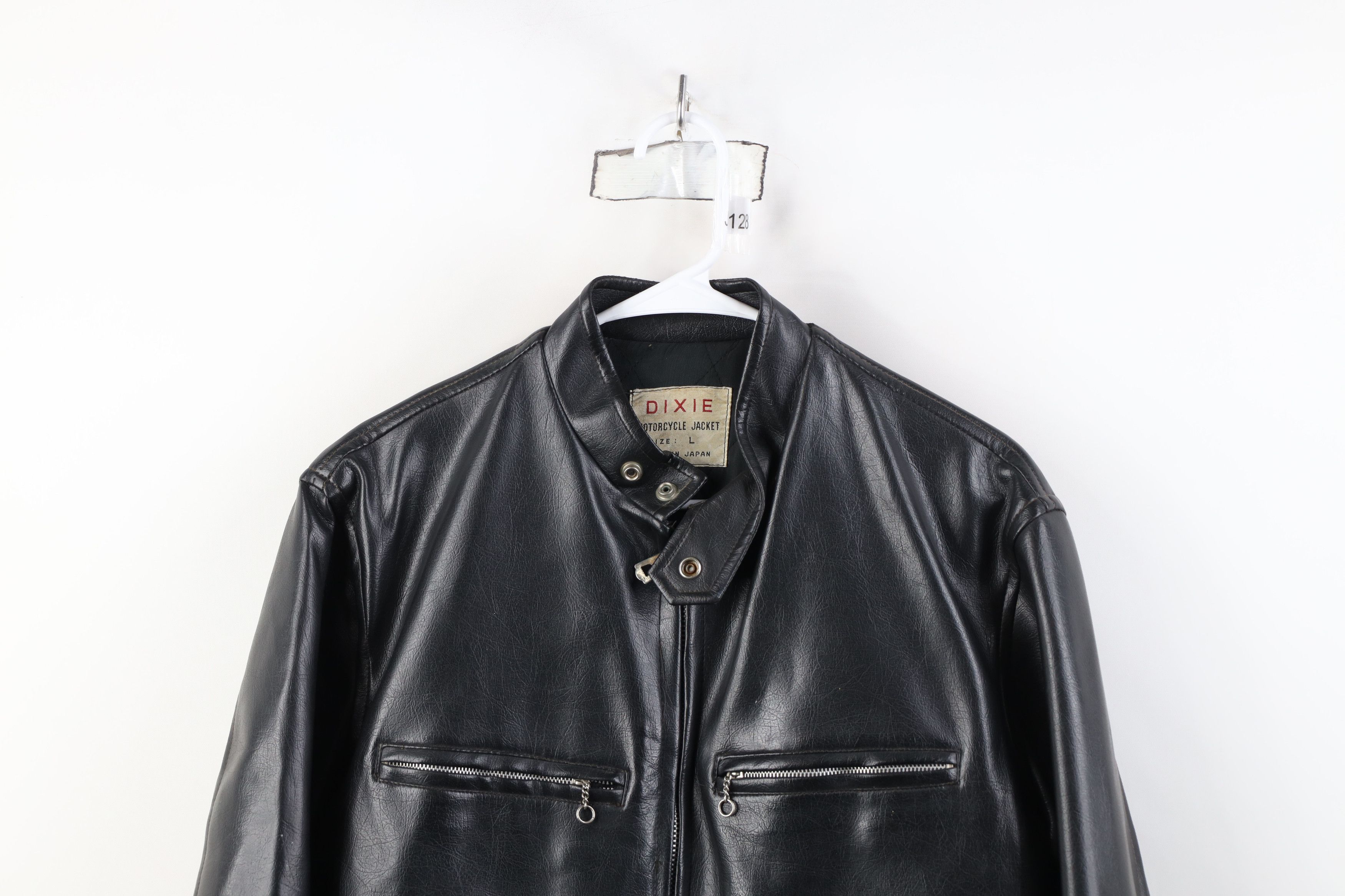 Vintage Vintage 60s 70s Streetwear Leather Cafe Racer Jacket Japan Size US L / EU 52-54 / 3 - 2 Thumbnail