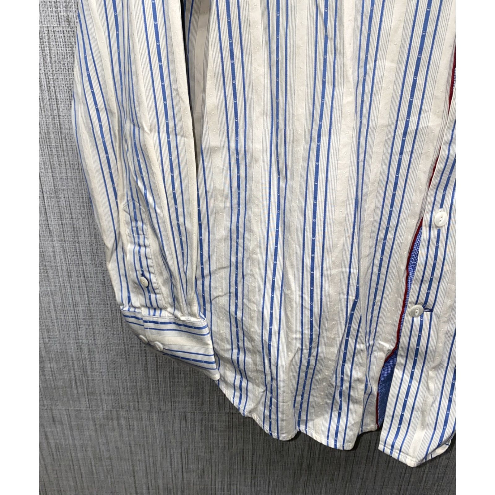 Tommy Bahama Tommy Bahama Shirt Mens White Cotton Long Sleeve Button-Up Striped Size L Size US L / EU 52-54 / 3 - 4 Thumbnail