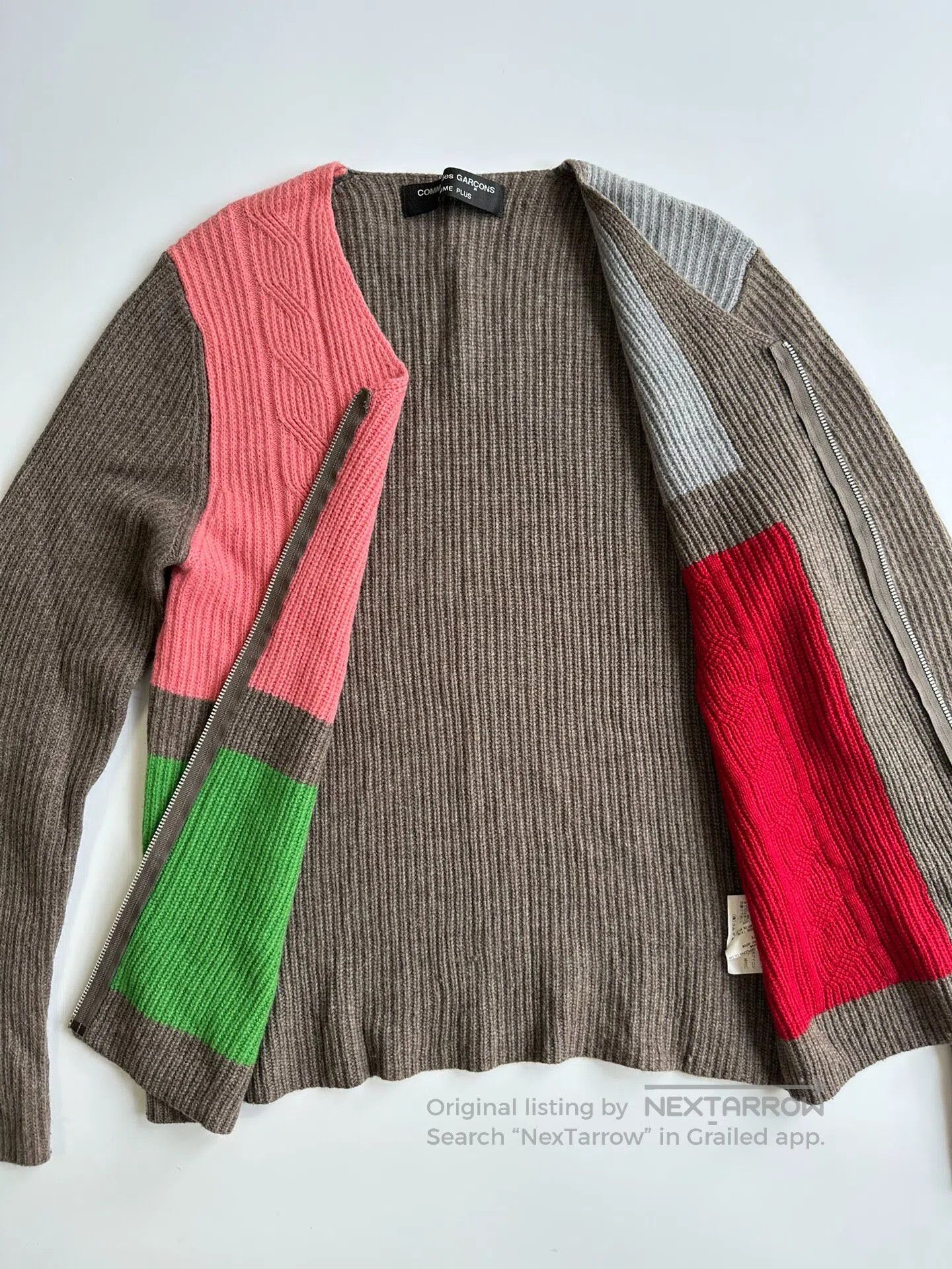 Comme des Garcons Comme Des Garçons sizeF HOMME PLUS Colorful Zipper Sweater| Size US M / EU 48-50 / 2 - 2 Thumbnail