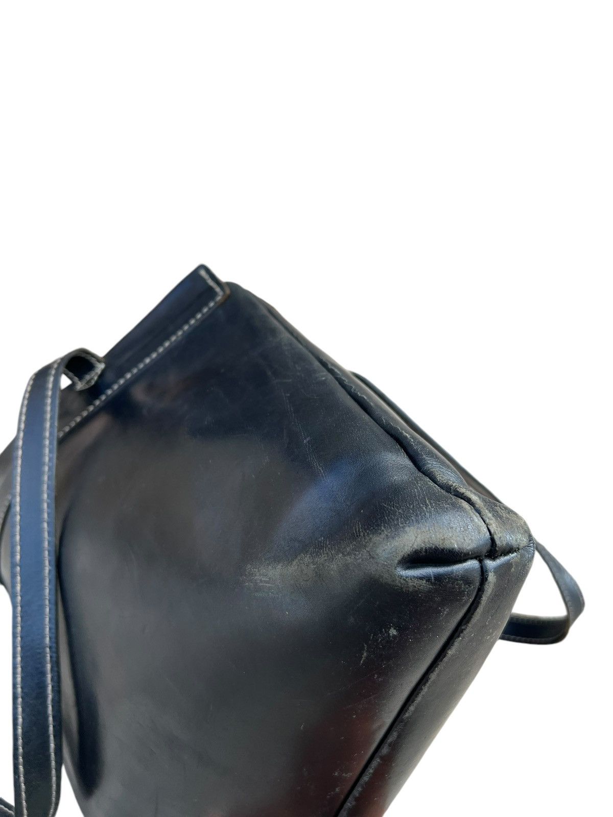Leather CI-VA Distress Scratches Patina Leather Tote Bag Size ONE SIZE - 18 Thumbnail