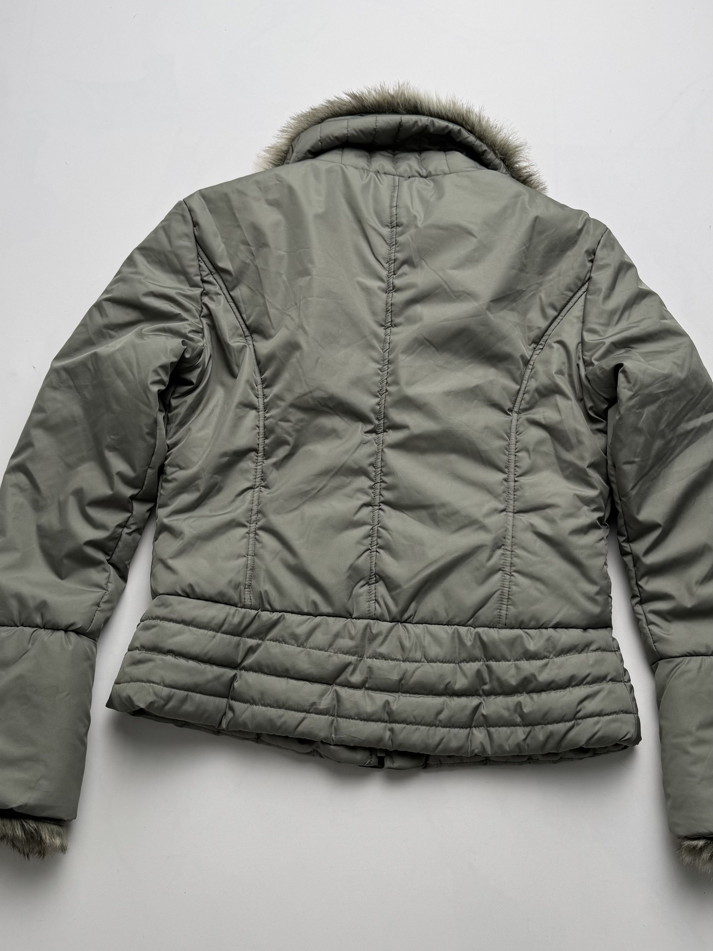 Vintage Vintage Cropped Jacket With Faux Fur Details B8(V402)E2 Size L / US 10 / IT 46 - 8 Thumbnail