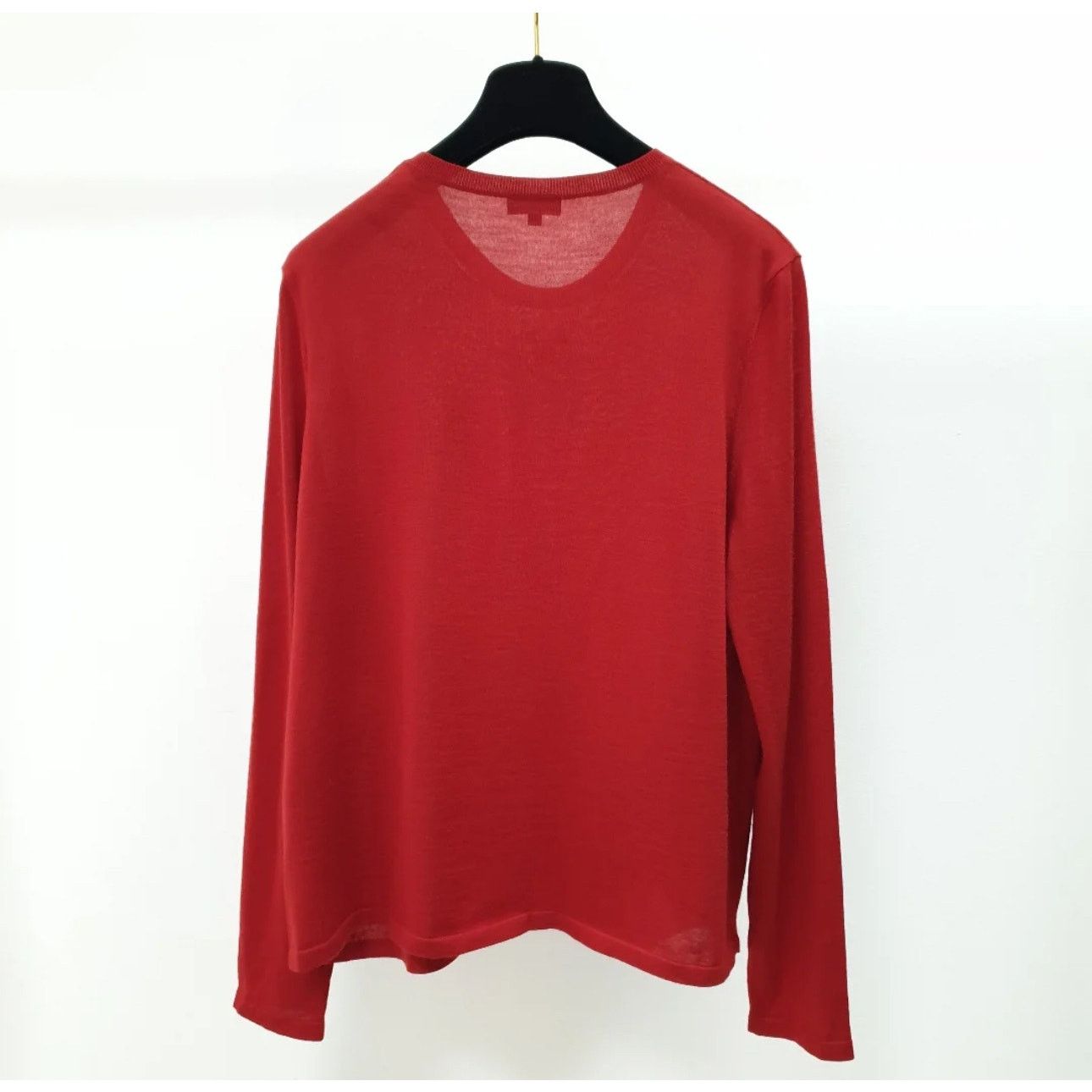 Chanel Chanel Red Cashmere Jumper Sz.48 Size XL / US 12-14 / IT 48-50 - 3 Thumbnail