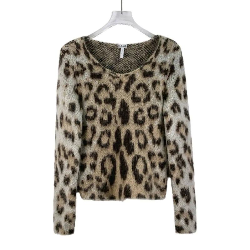 Loewe Loewe Brown Mohair Knit Sweater 0089 Size XS / US 0-2 / IT 36-38 - 1 Thumbnail