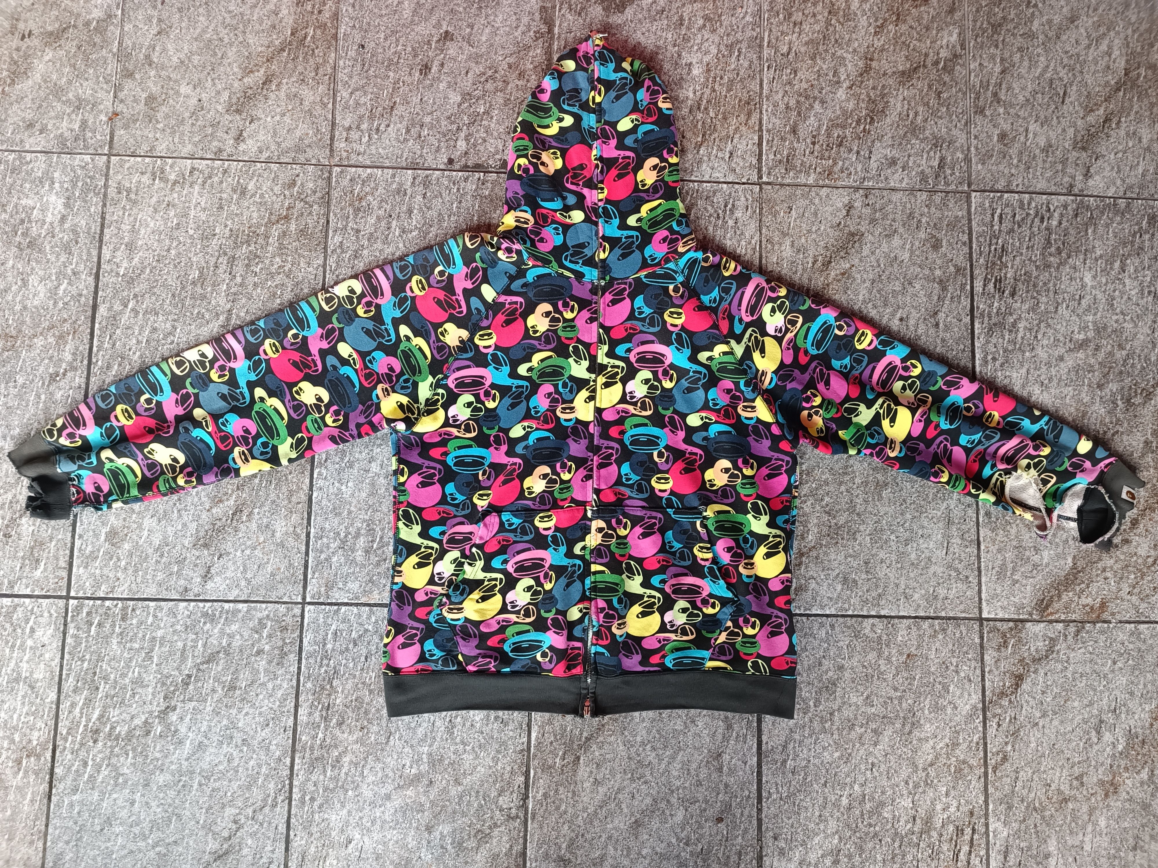 Bape rainbow hoodie deals