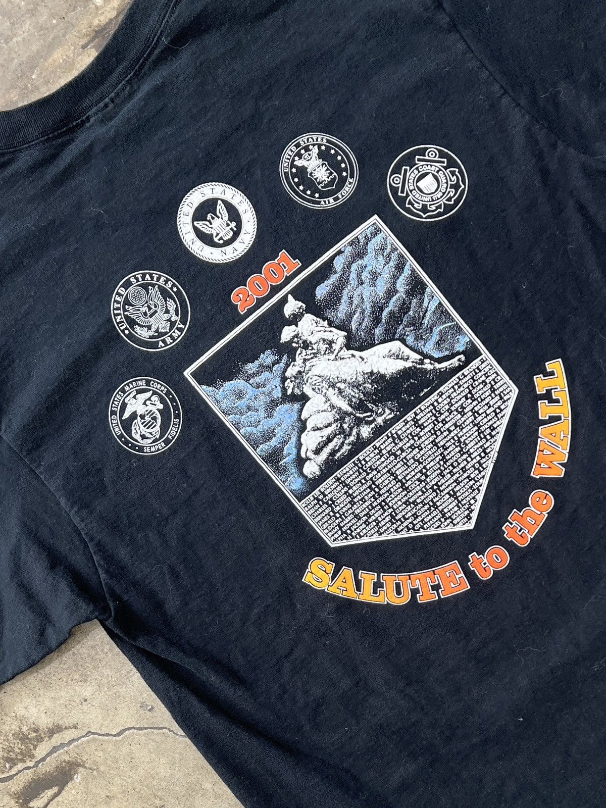 Harley Davidson Vintage 2001 PowMia Rolling Thunder Motorcycle Tee Large Size US L / EU 52-54 / 3 - 4 Thumbnail