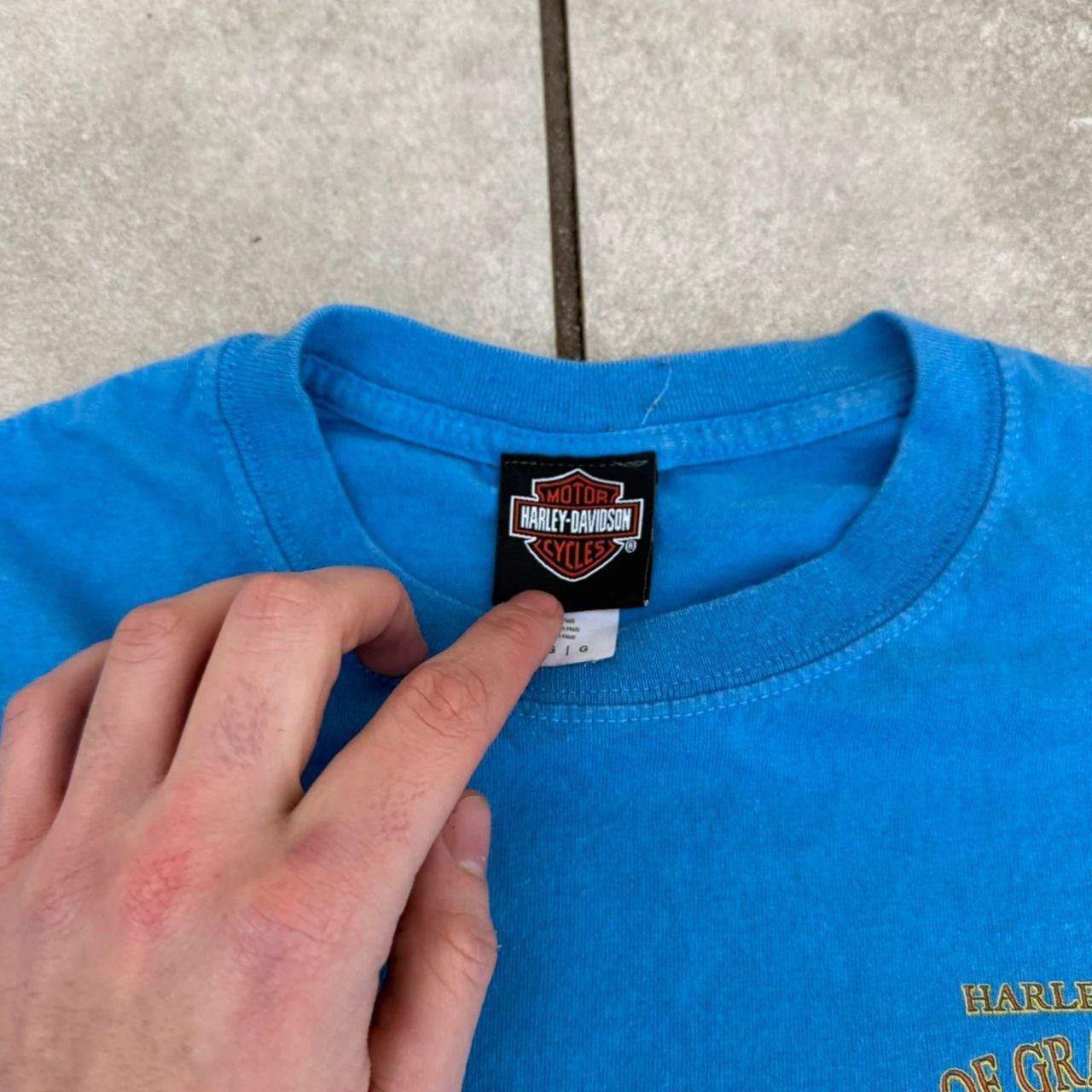 Harley Davidson Harley Davidson Motorsport T shirt Tee Blue Spellout Size US M / EU 48-50 / 2 - 5 Thumbnail
