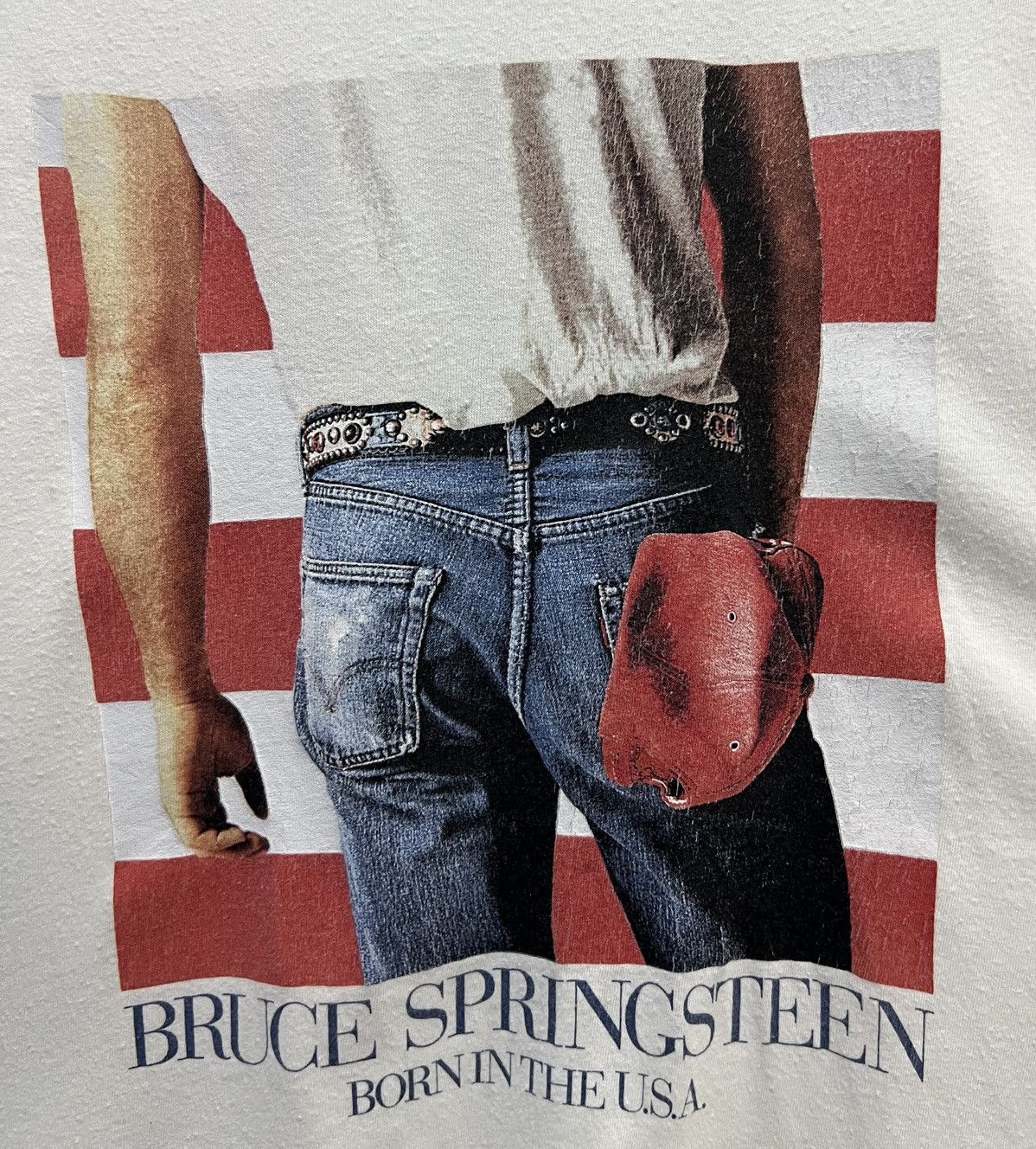 Old Navy × Vintage VINTAGE OLD NAVY BRUCE SPRINGSTEEN BORN IN USA SHIRT Size US XL / EU 56 / 4 - 3 Thumbnail