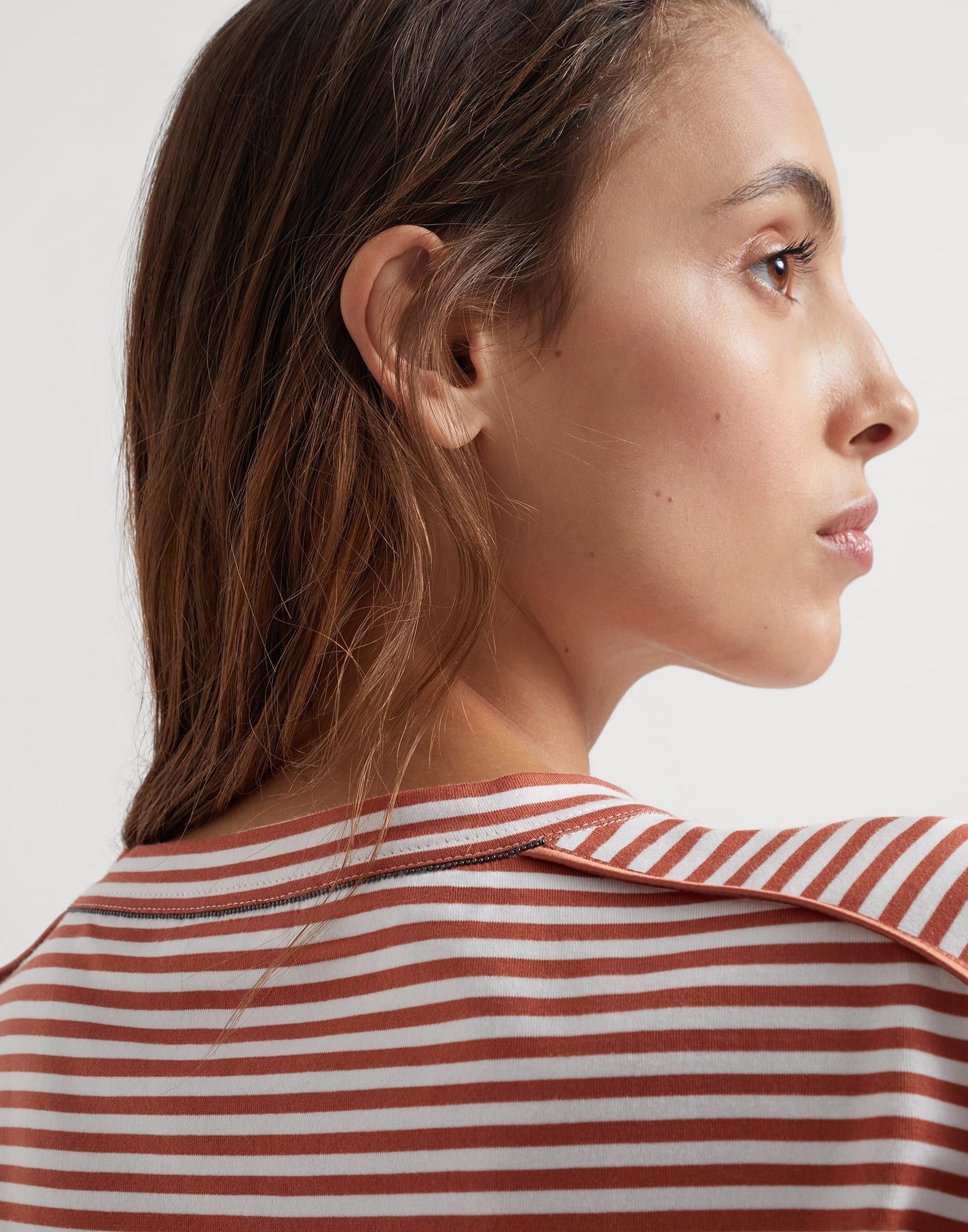 Brunello Cucinelli o1la1rc1a0425 Blouse in Orange Size M / US 6-8 / IT 42-44 - 5 Thumbnail
