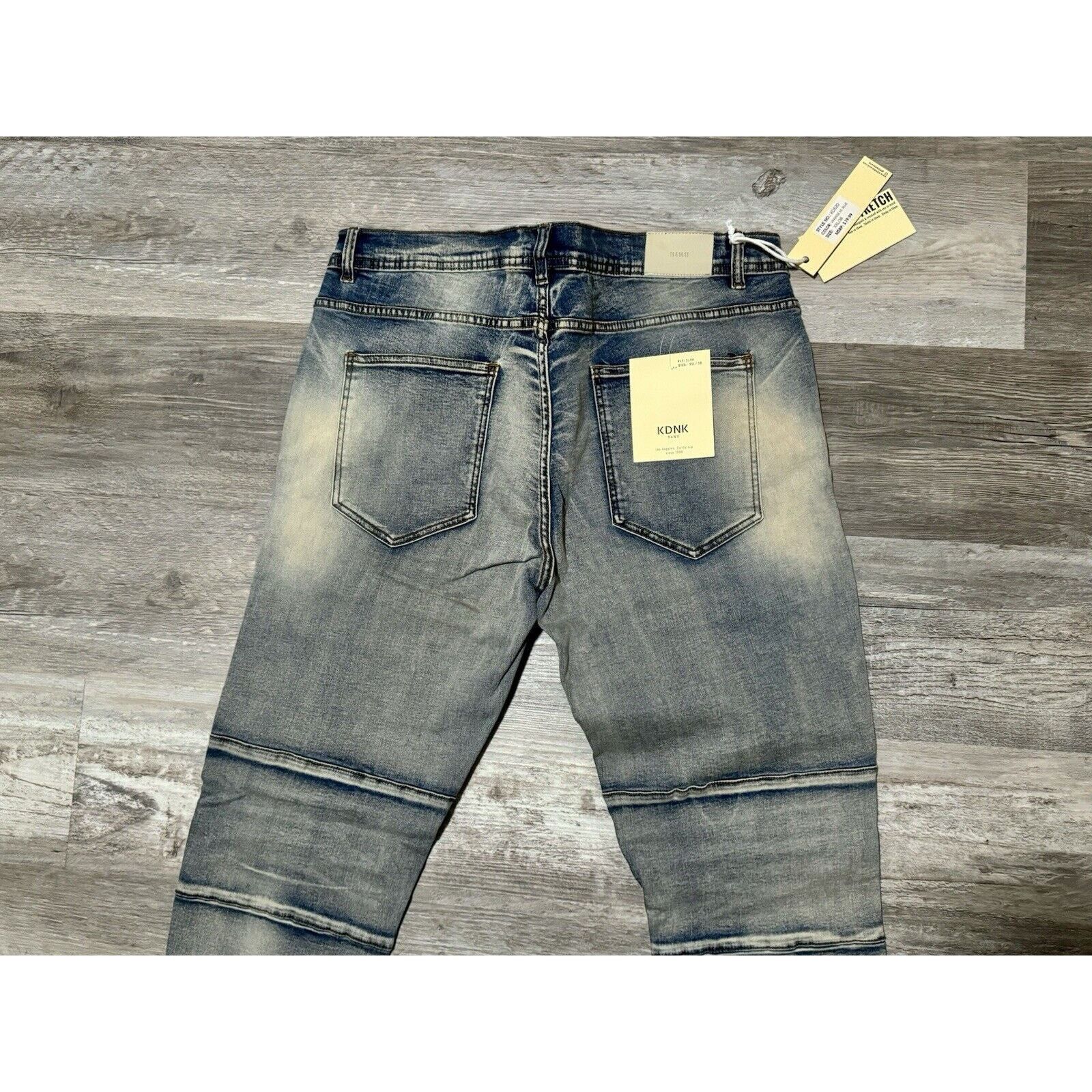 Other KDNK Men's Distressed Slim Tapered Jeans 38 Size US 38 / EU 54 - 5 Thumbnail