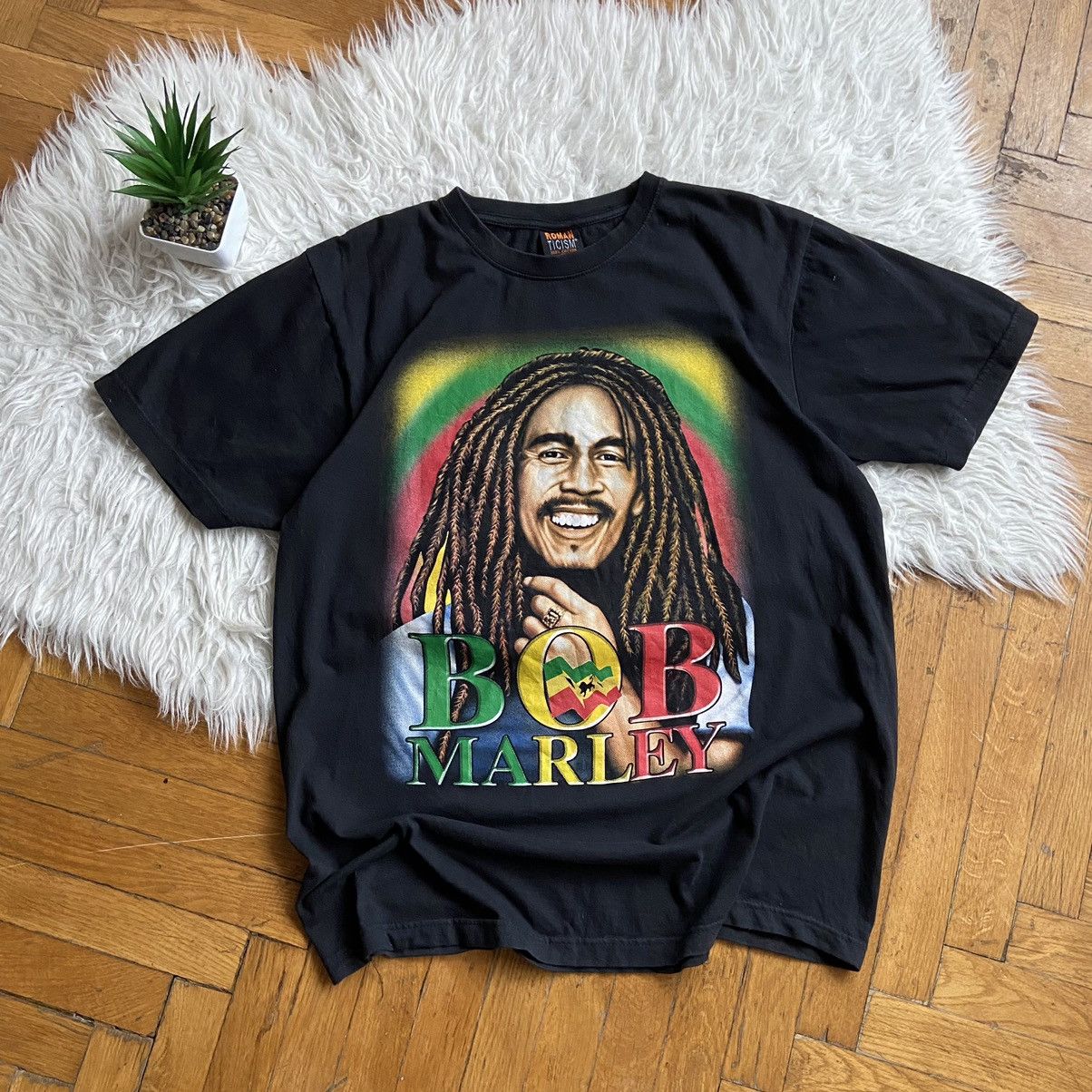Band Tees 📌 Vintage Y2K Bob Marley T Shirt Graphic Tee Size US XL / EU 56 / 4 - 1 Thumbnail
