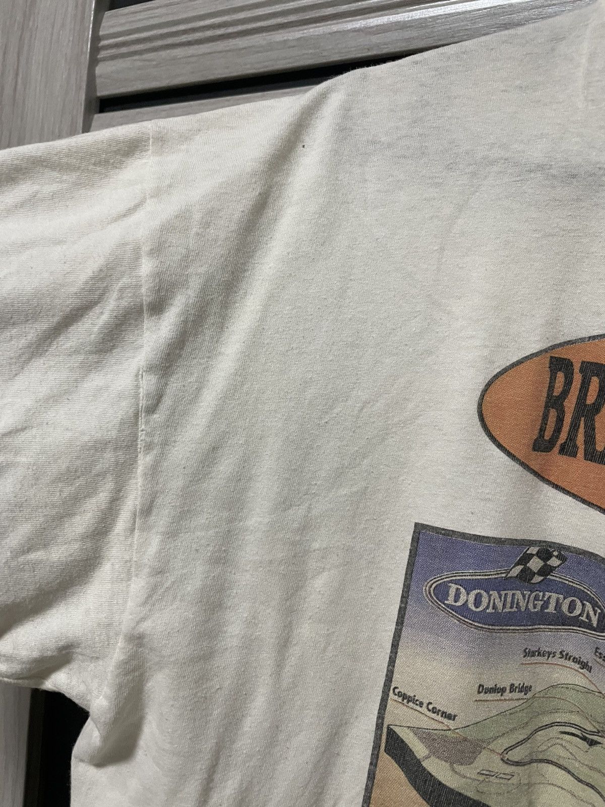 Vintage Archive Vintage 1995 British Grand Prix Donington T Shirt Size US XL / EU 56 / 4 - 15 Thumbnail
