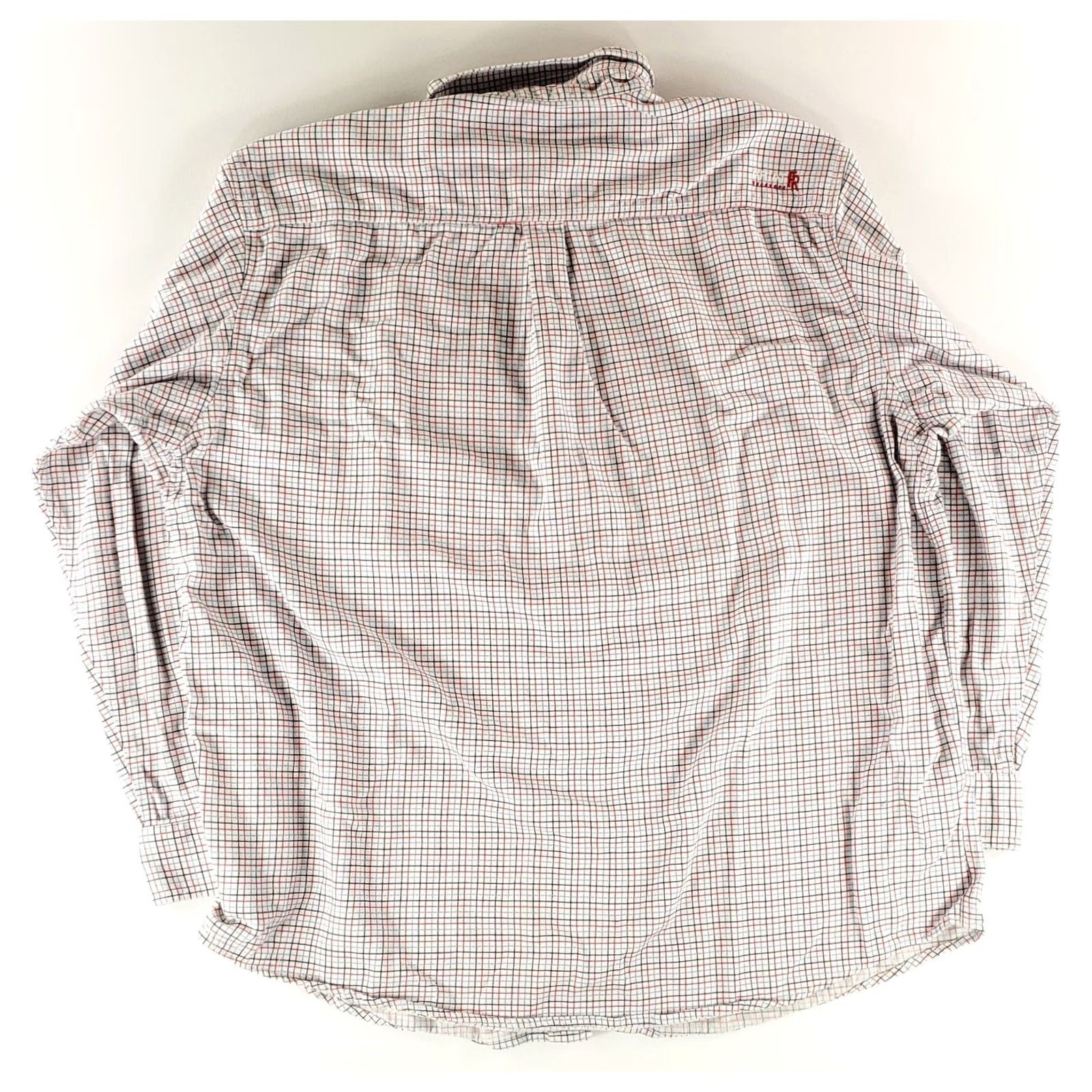 Ariat Ariat Button Down Shirt CAT2 2112 Check Plaid White Red Blue Mens XXL Long Sleeve White Mens 2XL (Light Soiling) Size US XXL / EU 58 / 5 - 6 Thumbnail