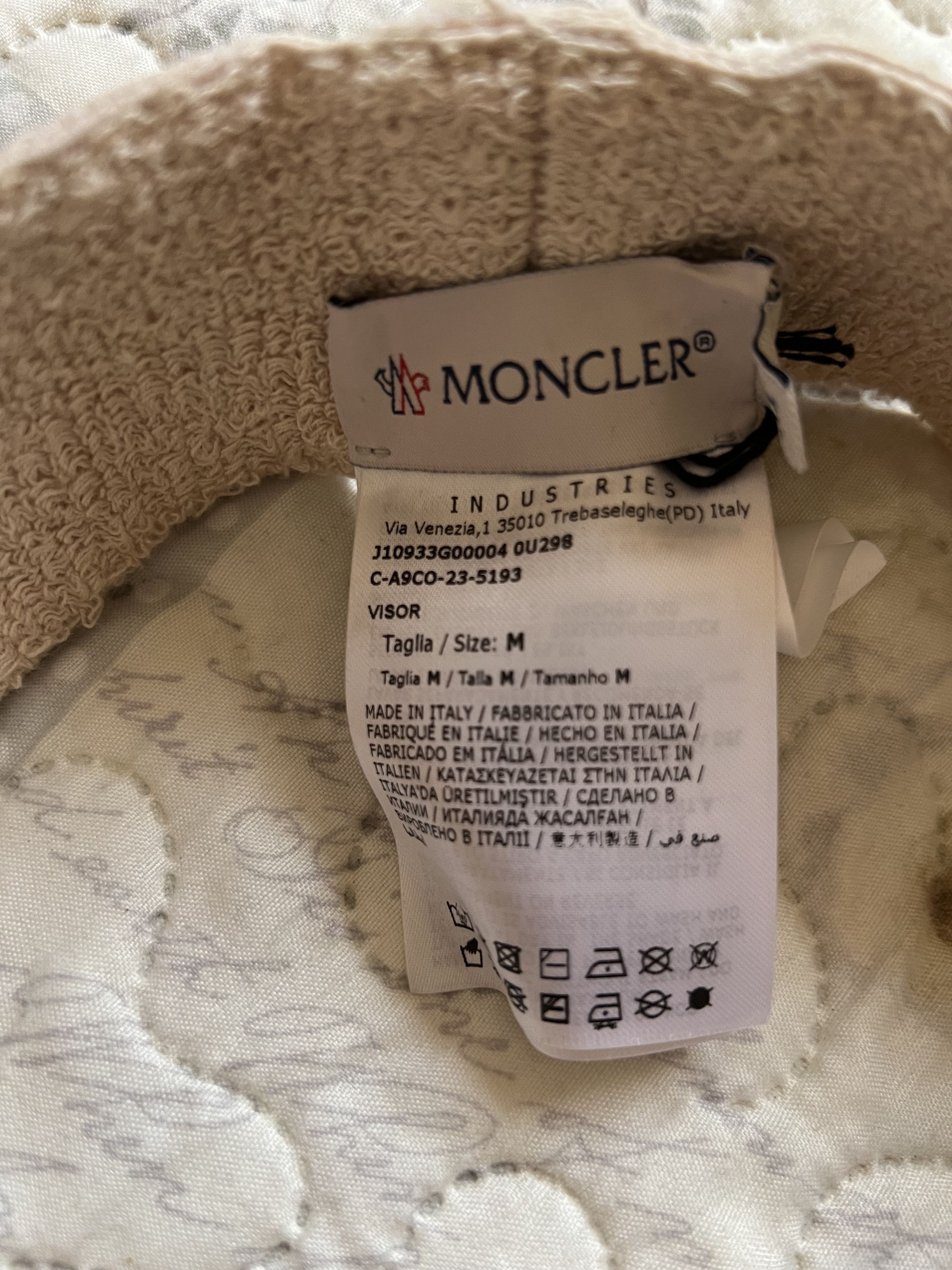 Moncler Moncler visor hat elastic bandage pink cap tennis logo band Size ONE SIZE - 25 Thumbnail