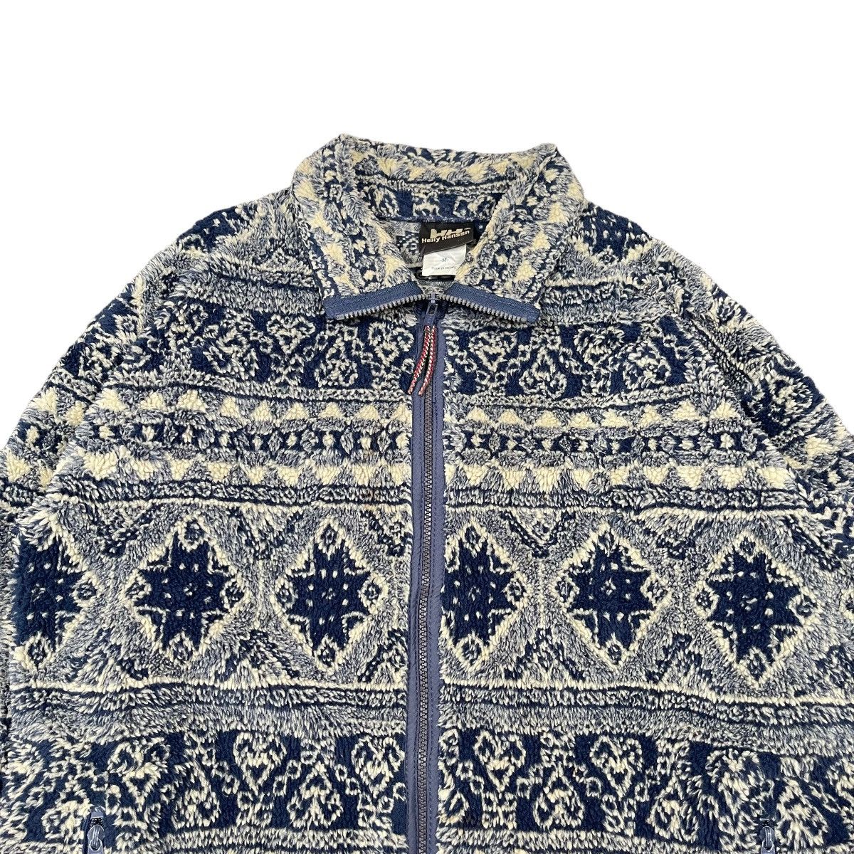 Helly Hansen Helly Hansen 1980s Fleece Sherpa Patterned Vintage Jacket Size US M / EU 48-50 / 2 - 3 Thumbnail