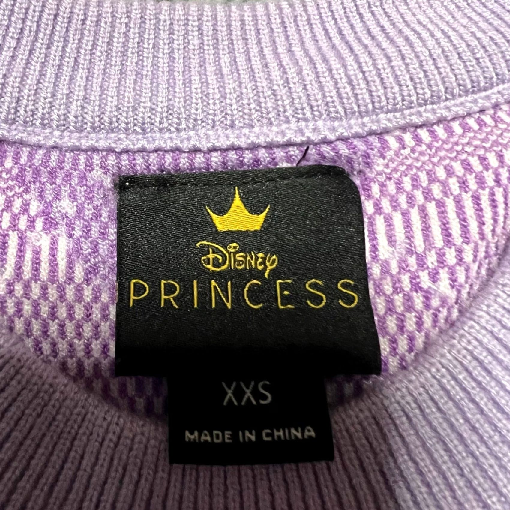 Disney Disney Princess Tiana Princess & the Frog Argyle Sweater Purple Womens XXS Size XXS / US 00 / IT 34 - 6 Thumbnail