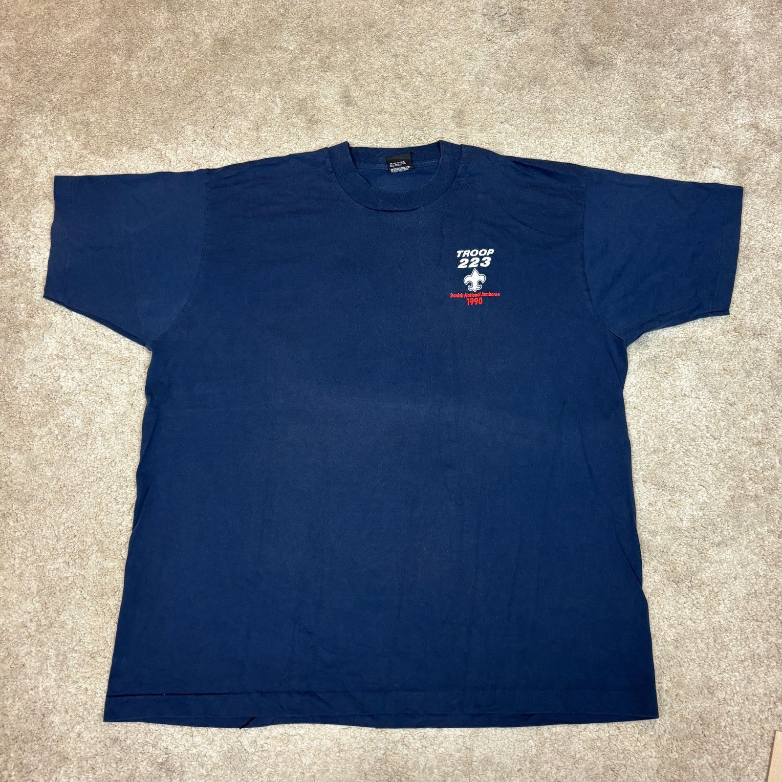 Vintage Vintage 1990 Danish National Jamboree Troop 223 Shirt 2XL Size US XXL / EU 58 / 5 - 3 Thumbnail