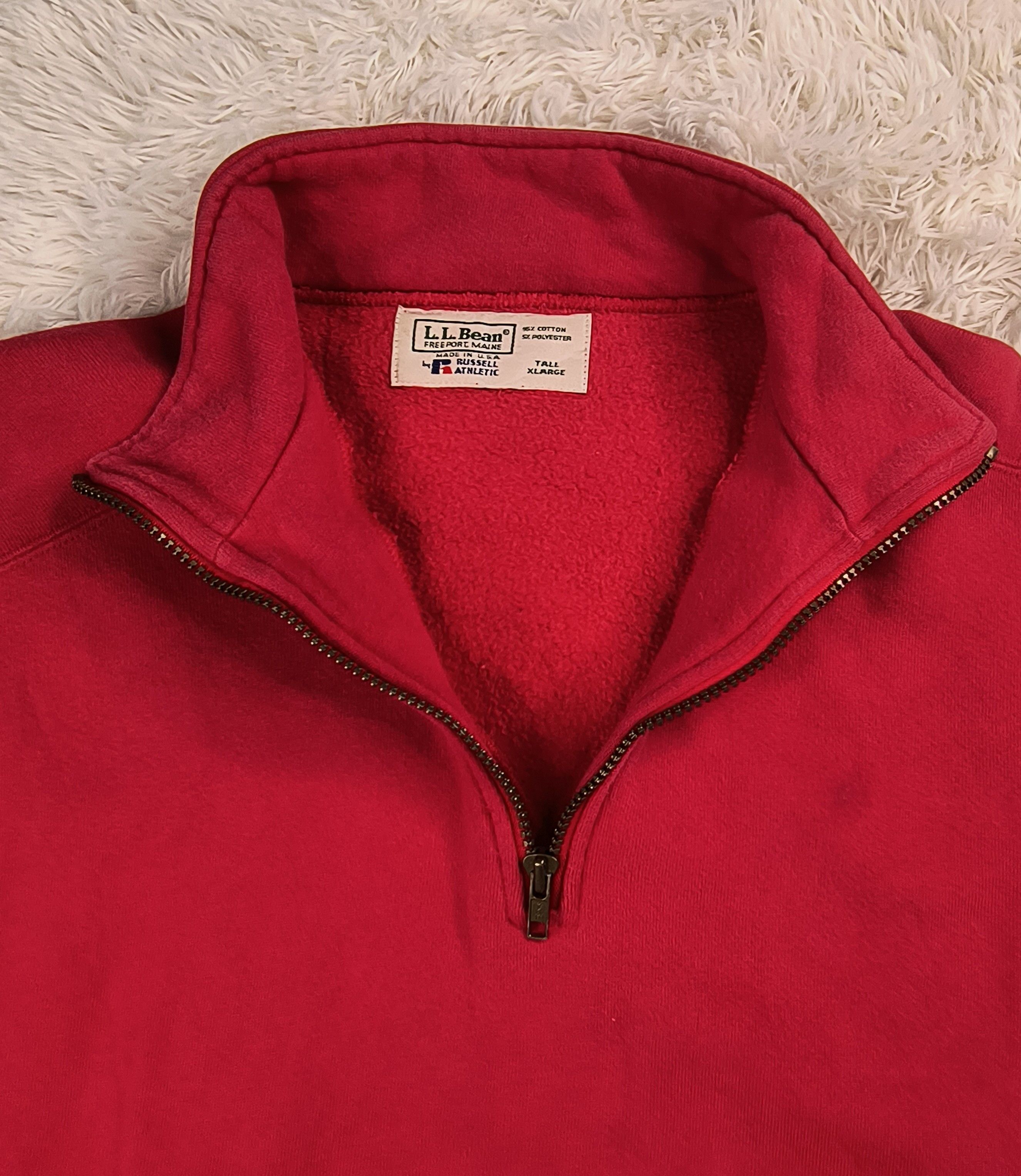 L.L. Bean Vintage L.L. Bean by Russel athletic 1/4 zip sweatshirt Size US XL / EU 56 / 4 - 5 Thumbnail