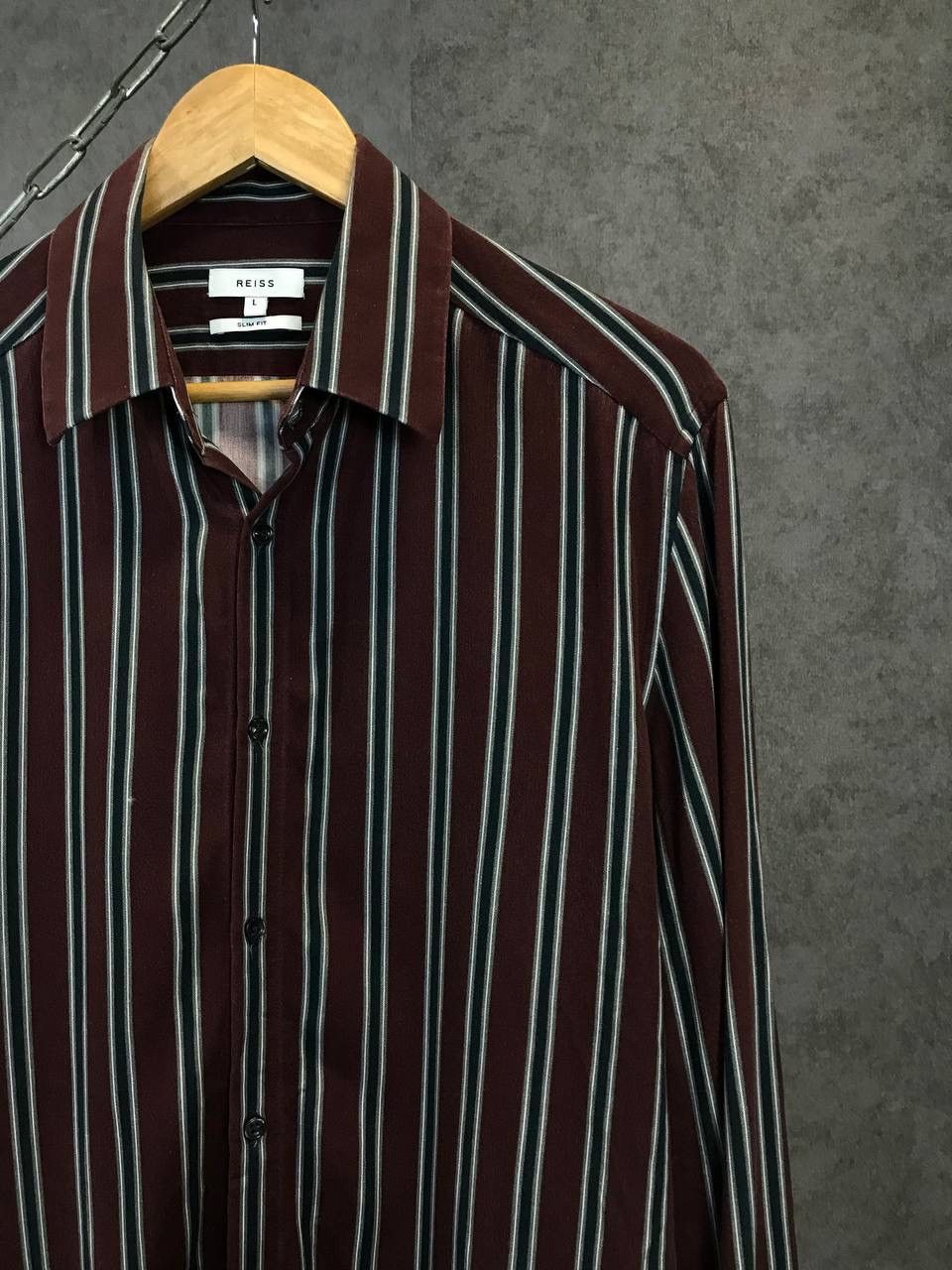 Reiss Reiss striped designer shirt Size US L / EU 52-54 / 3 - 2 Thumbnail
