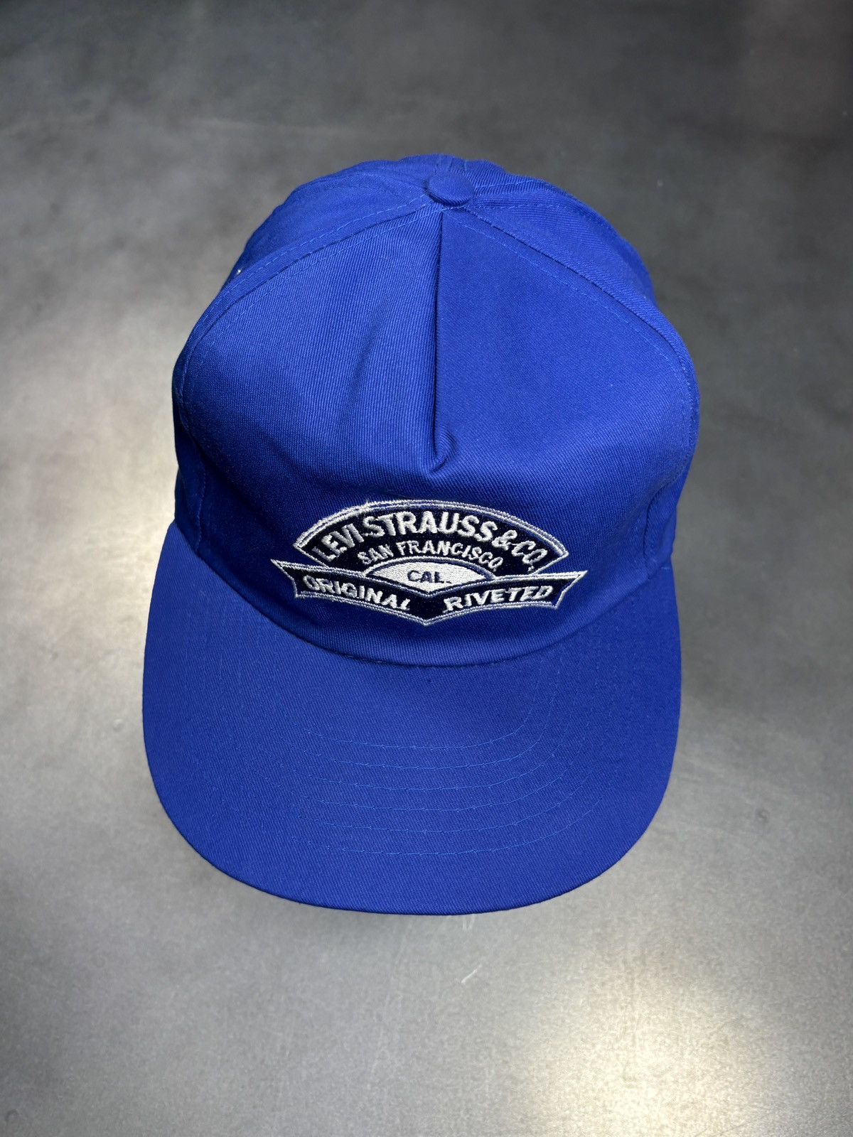 Levi's Vintage Levi's Baseball Hat Blue Snapback 1980s 1990s Jeans Size ONE SIZE - 15 Thumbnail