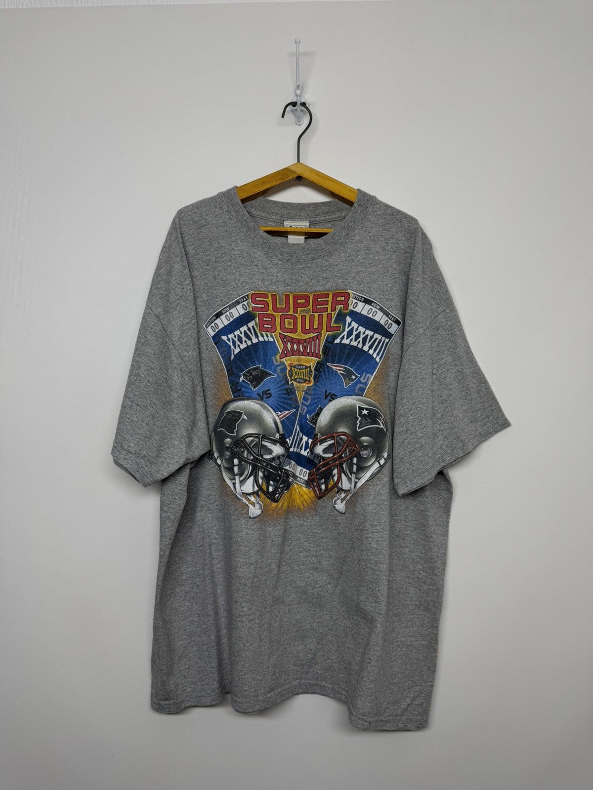 Lee Vintage Y2k NFL Super Bowl 2005 T-Shirt Size US XXL / EU 58 / 5 - 2 Thumbnail