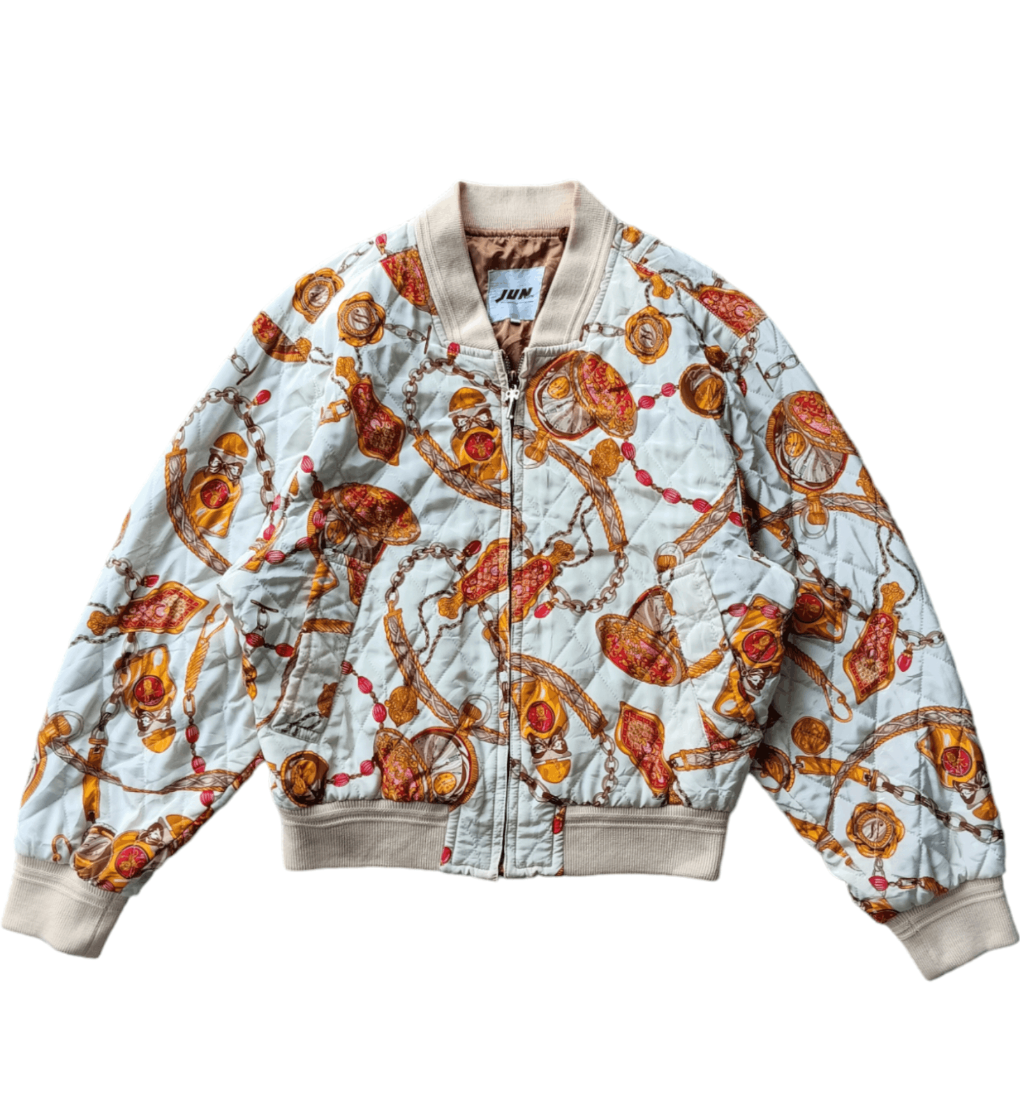 Japanese Brand 1990's JUN MEN japanese baroque bomber jacket Size US M / EU 48-50 / 2 - 1 Thumbnail
