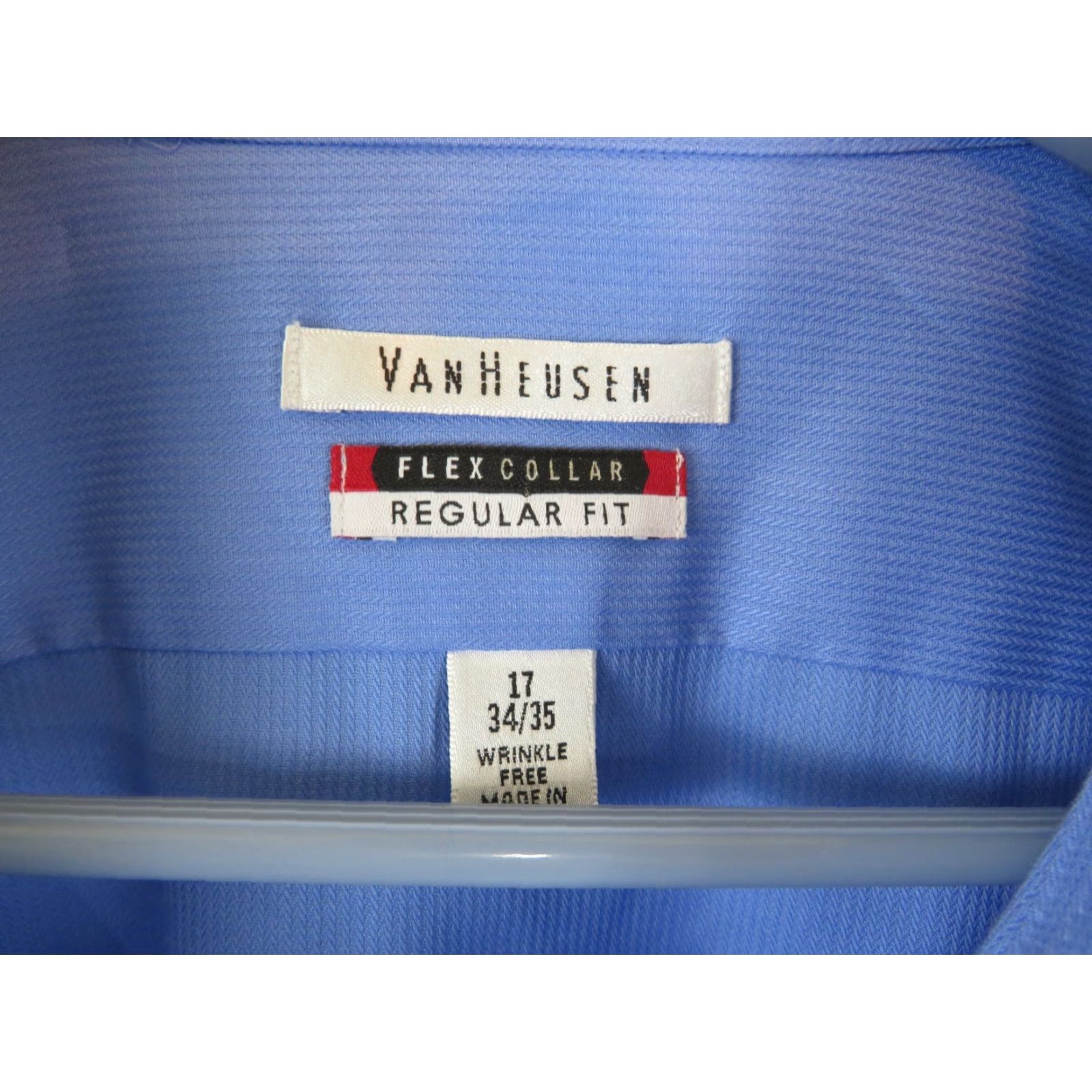 Van Heusen Van Heusen Button-Down Shirt Regular Fit Wrinkle Free 17 Multicolor Long Sleeve Mens Size US XL / EU 56 / 4 - 4 Thumbnail