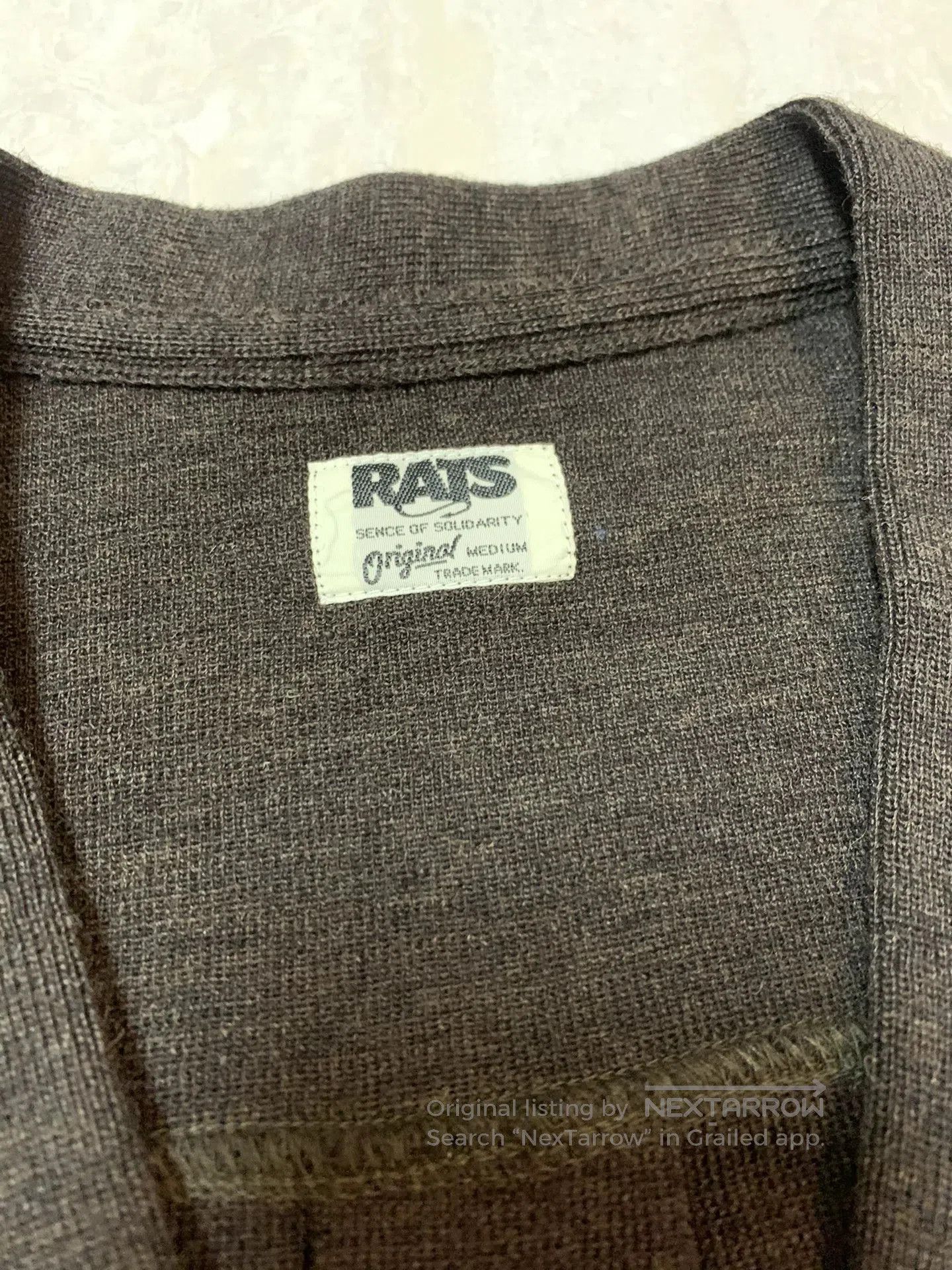 RATS JAPAN RATS Knit Coat in Dark Gray. Size US M / EU 48-50 / 2 - 4 Thumbnail