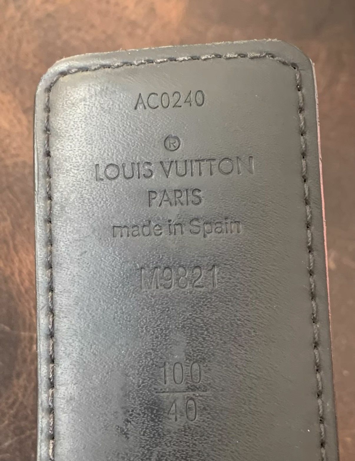 Louis Vuitton LV genuine leather belt K16 Size ONE SIZE - 2 Thumbnail