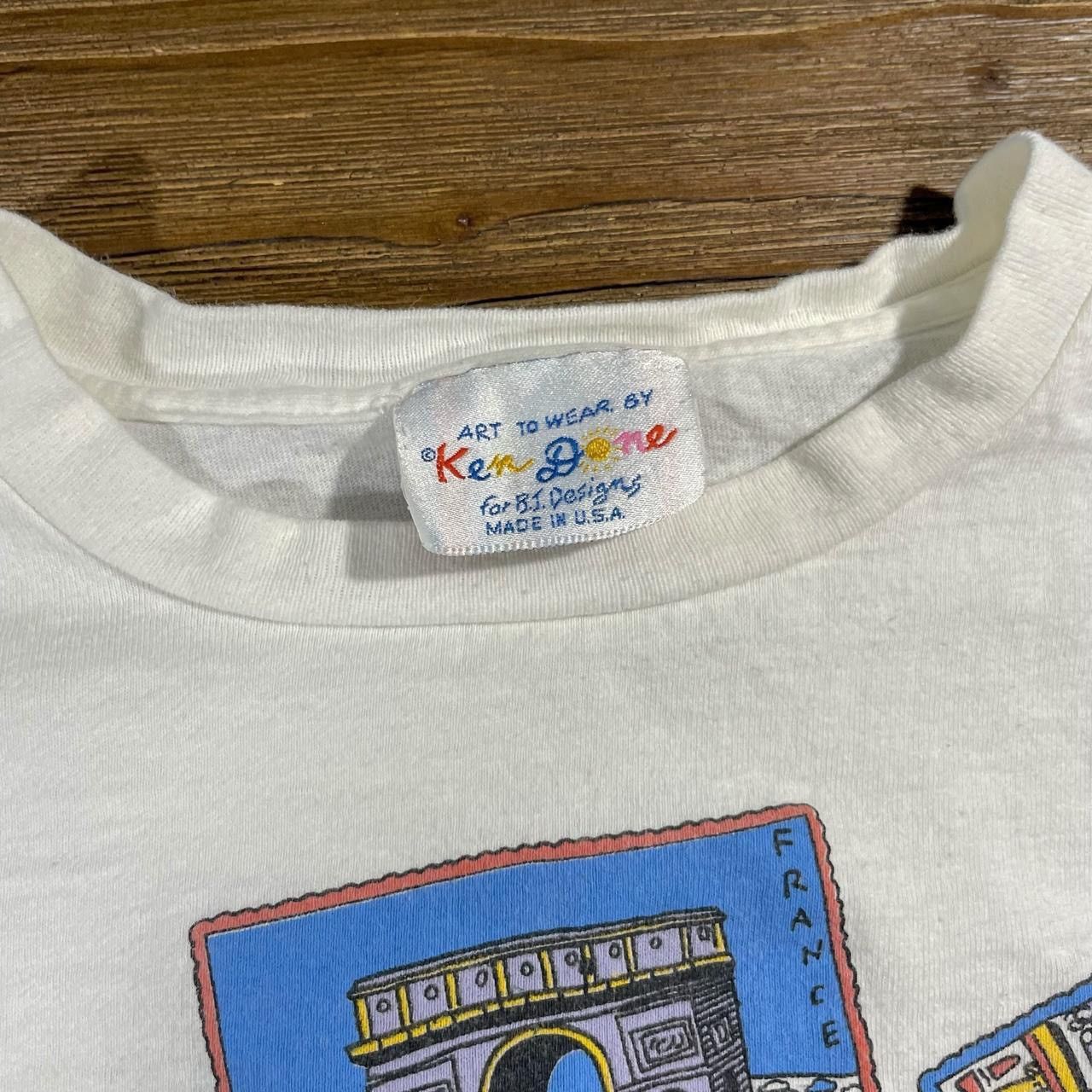 Vintage Vintage 90’s Europe on Tour Photos 3/4 Sleeve T-Shirt Size US XL / EU 56 / 4 - 5 Thumbnail