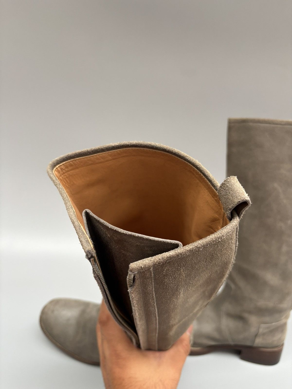 Hermes F/W 2000 Hermes by Margiela Distressed Knee High Boots Size US 8 / IT 38 - 10 Thumbnail