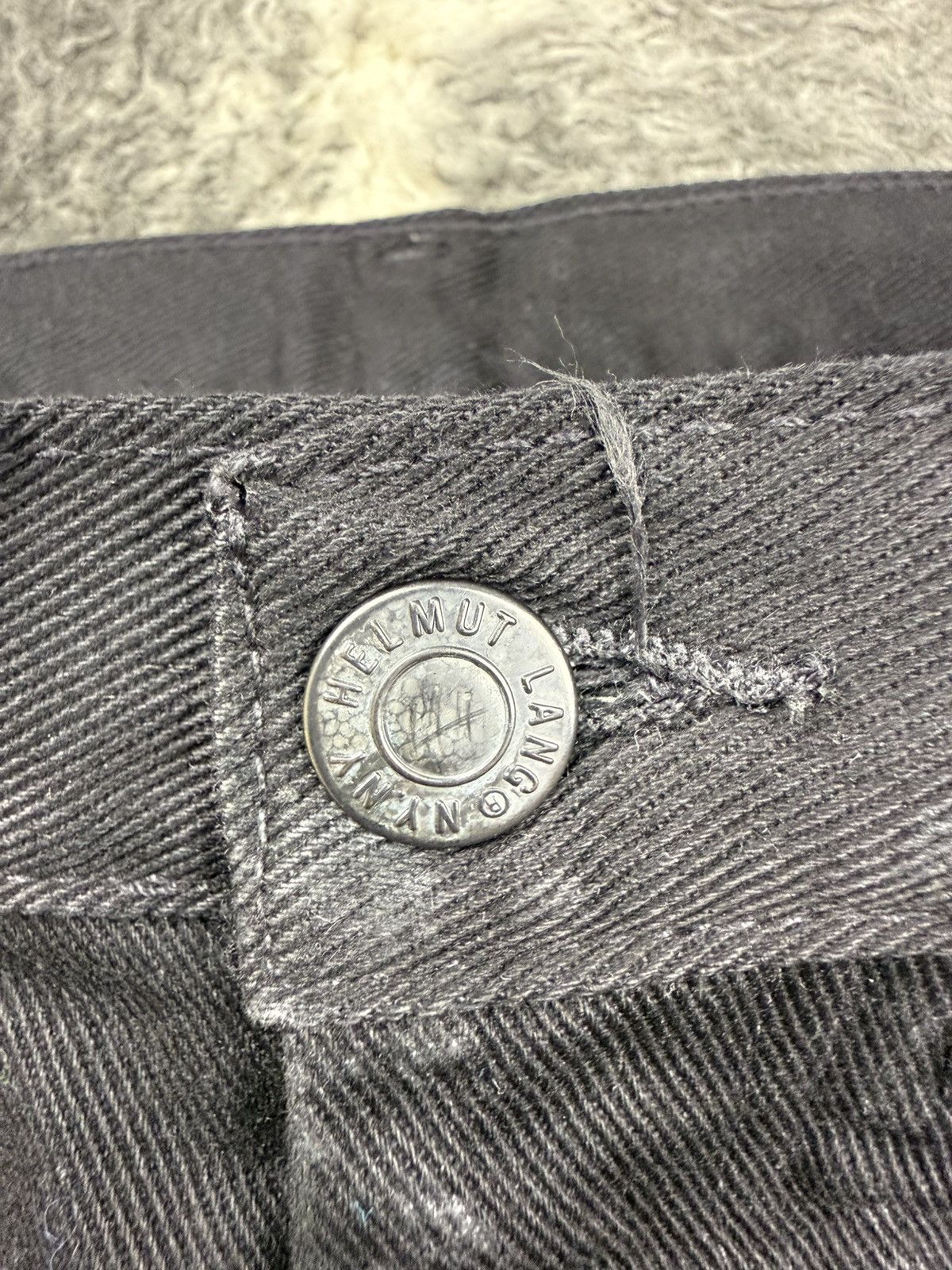 Archived! SS2003 Helmut Lang Rubber Tire Printed Denim