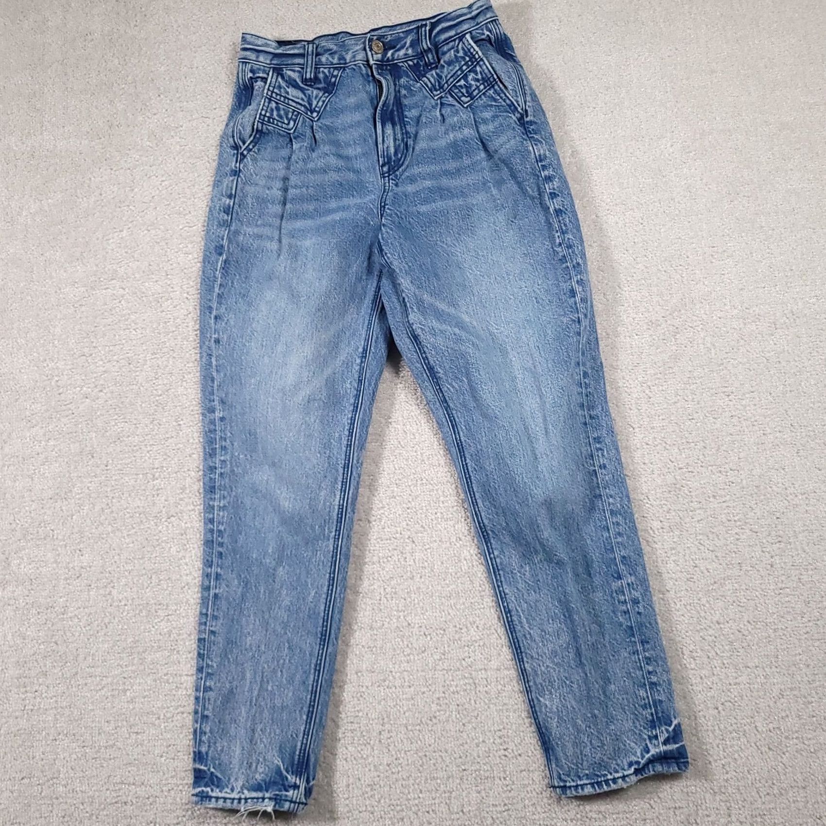 American Eagle Outfitters VINTAGE American Eagle Jeans Women's 00 Short 25X25 Mom Retro Baggy Tapered Leg 90s Y2K Jeans Womens Size 24" / US 00 / IT 34 - 2 Thumbnail