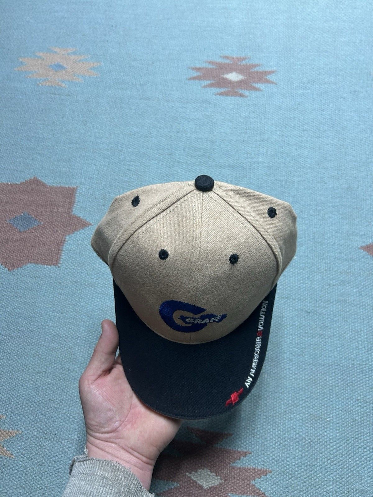 Vintage Vtg strap hat Chevy Graff car dealership bay city Michigan Size ONE SIZE - 4 Thumbnail