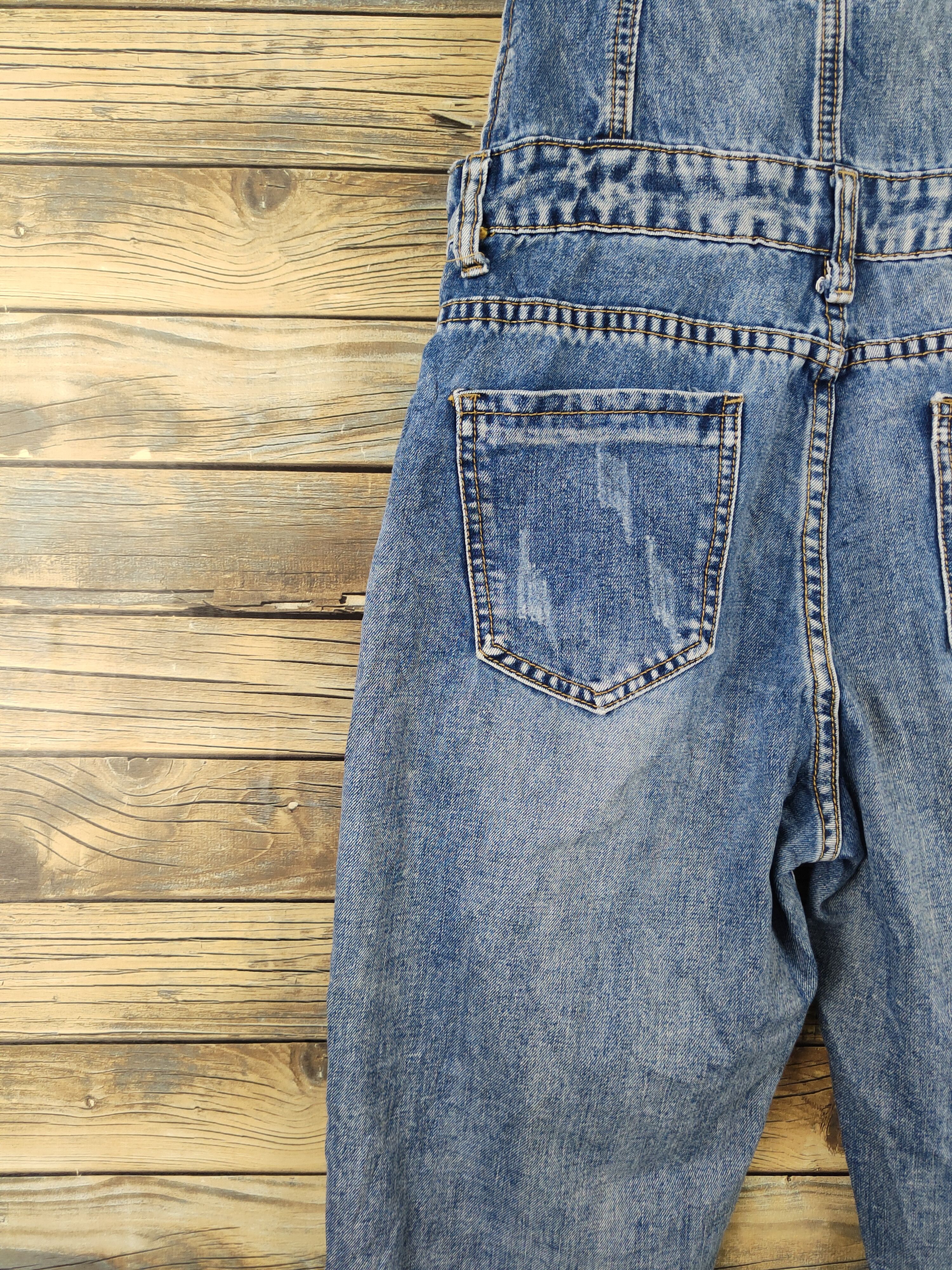 Japanese Brand × Vintage Vintage Japanese Brand Blue Denim Jumpsuits Size 31" - 13 Thumbnail