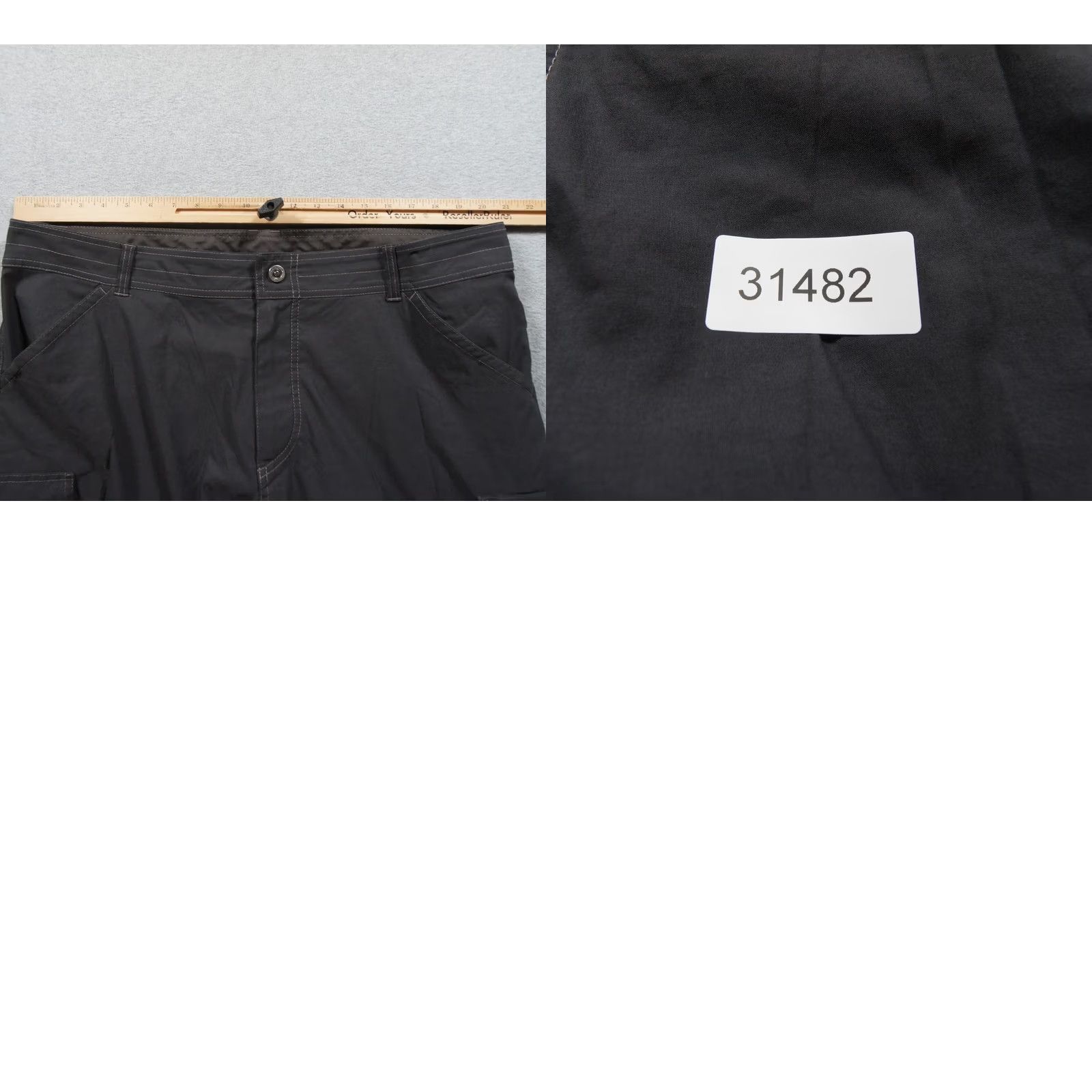 Vintage Kuhl Pants Mens 40x32 Gray Renegade Convertible Hiking Tactical Zip Off Cargo Pants Size US 40 / EU 56 - 10 Thumbnail