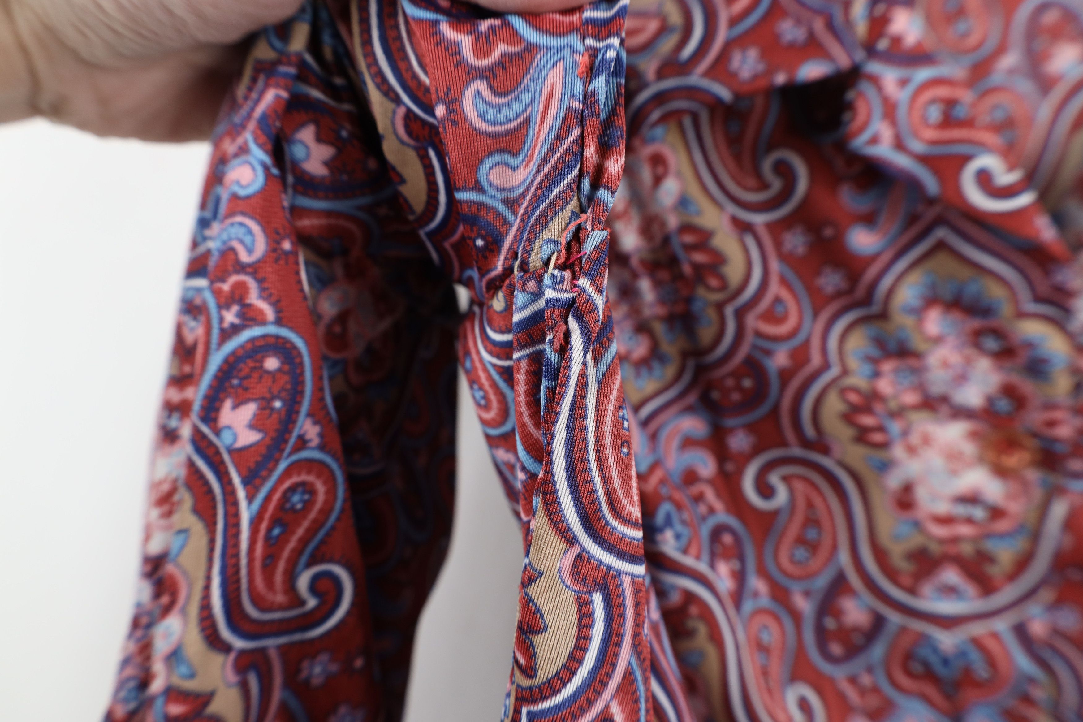 Vintage Vintage 70s Mid Century Modern MCM Flower Knit Button Shirt Size M / US 6-8 / IT 42-44 - 6 Thumbnail