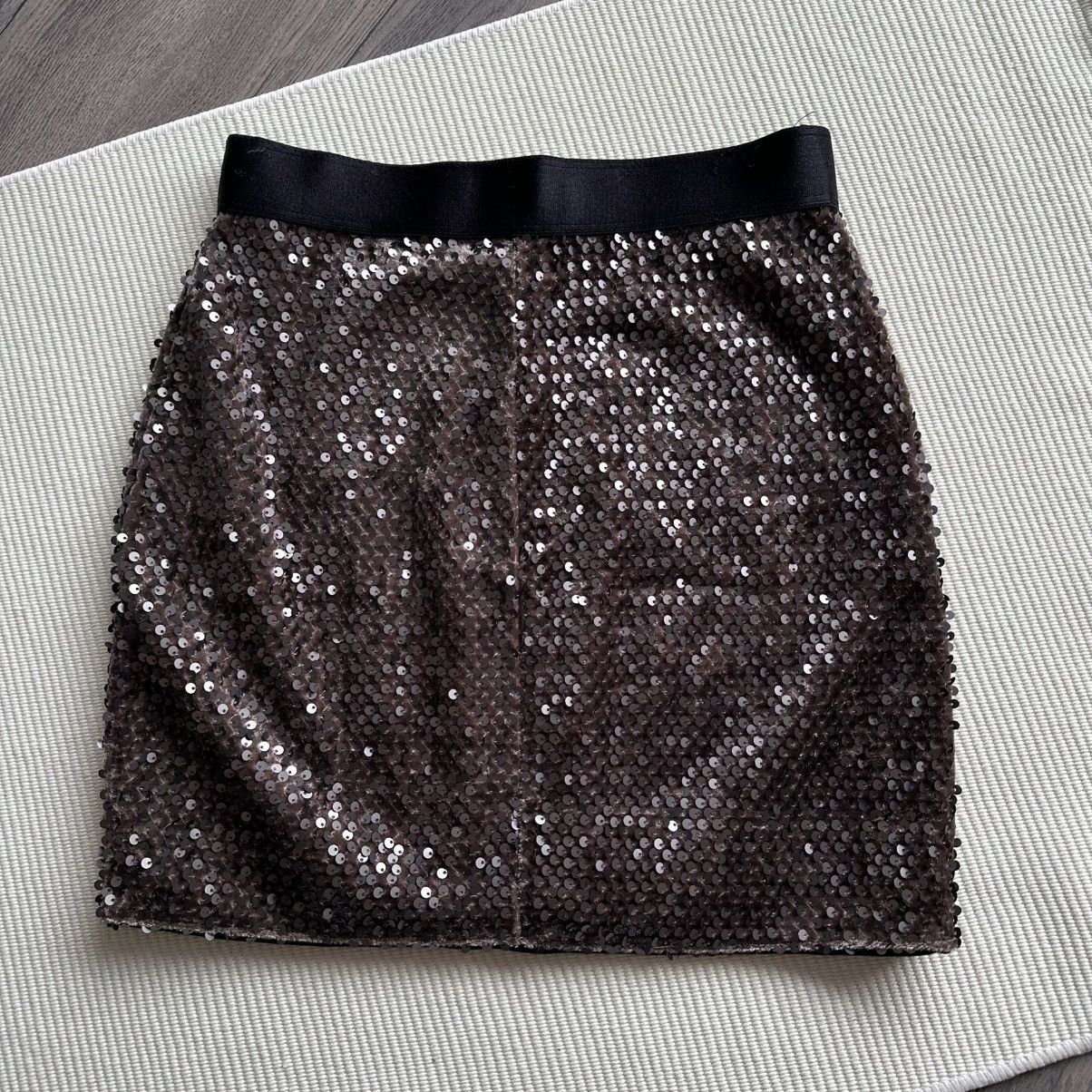 Bailey 44 BAILEY / 44 Black Sequin Dancing Queen Skirt Size 26" / US 2 / IT 38 - 6 Thumbnail