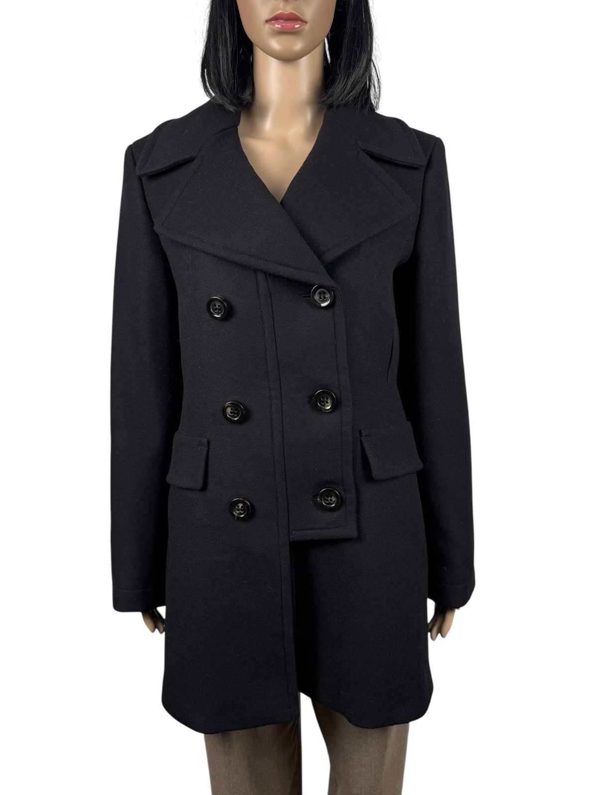 Sportmax Sportmax Wool Coat Double-Breasted Collared size S Size S / US 4 / IT 40 - 3 Thumbnail