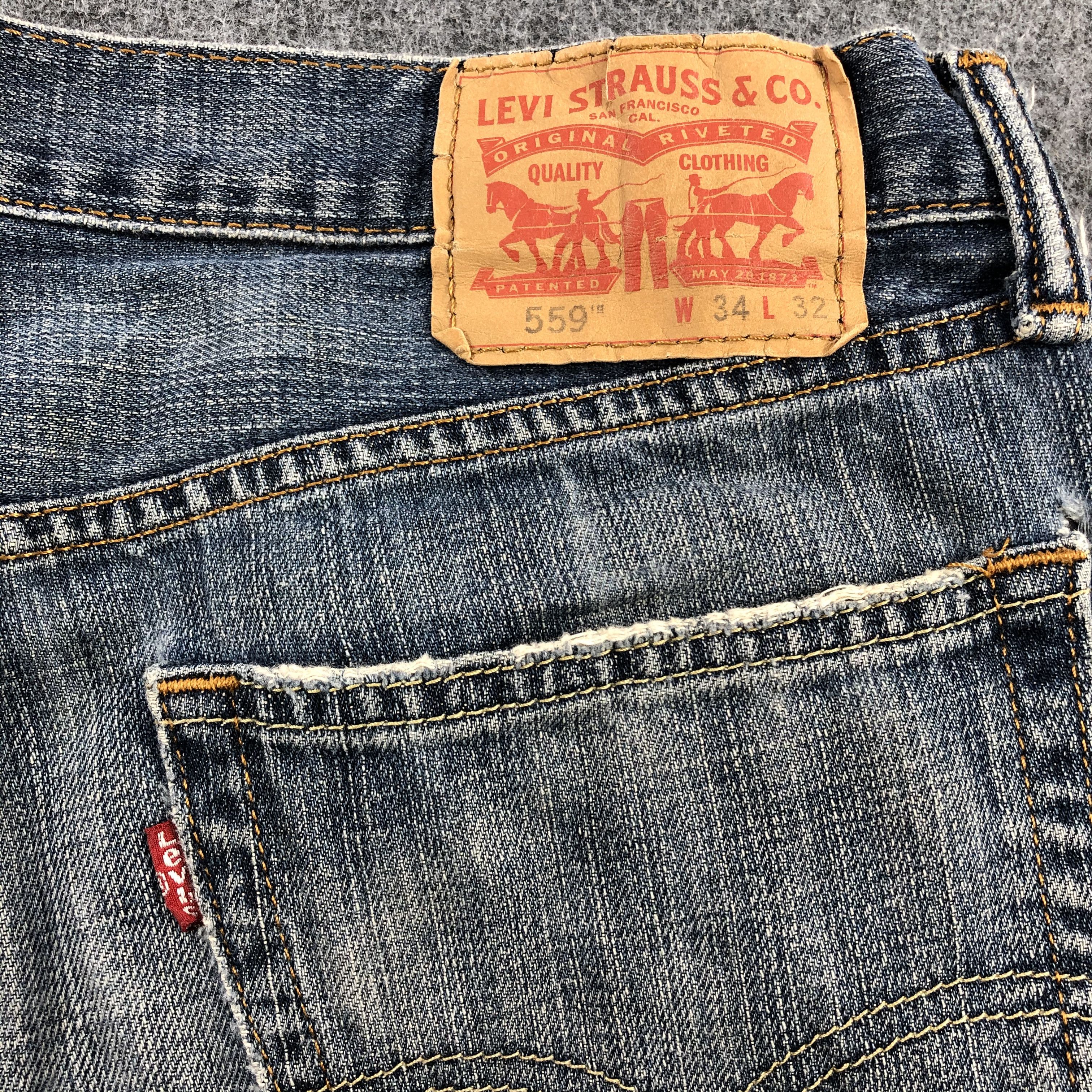 Levi's × Vintage Vintage Distress Levis 559 Jeans-JM1324 Size US 35 - 6 Thumbnail